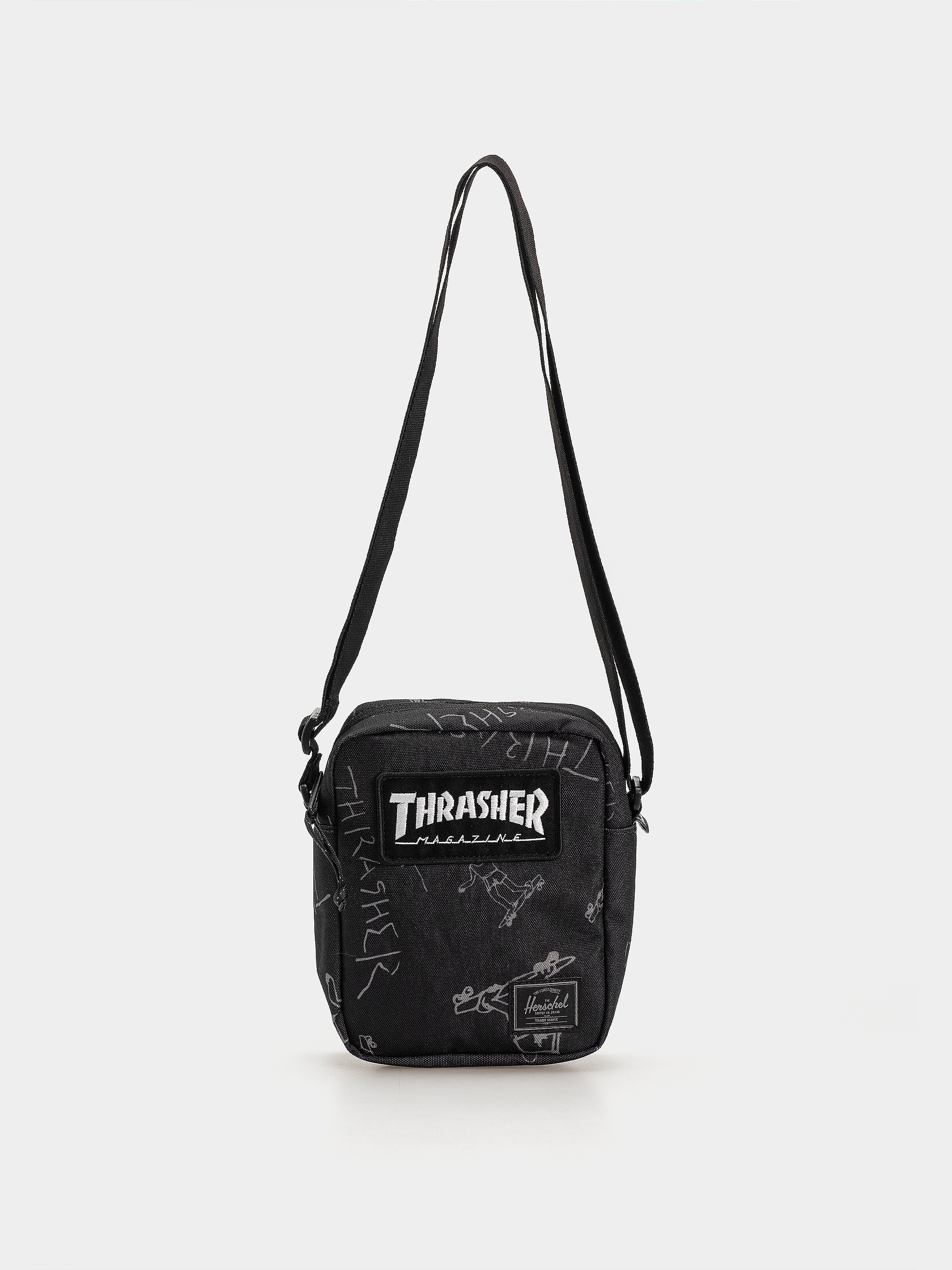 Herschel Supply Co. X Thrasher Gonz Heritage Crossbody Tu00e1ska (black)