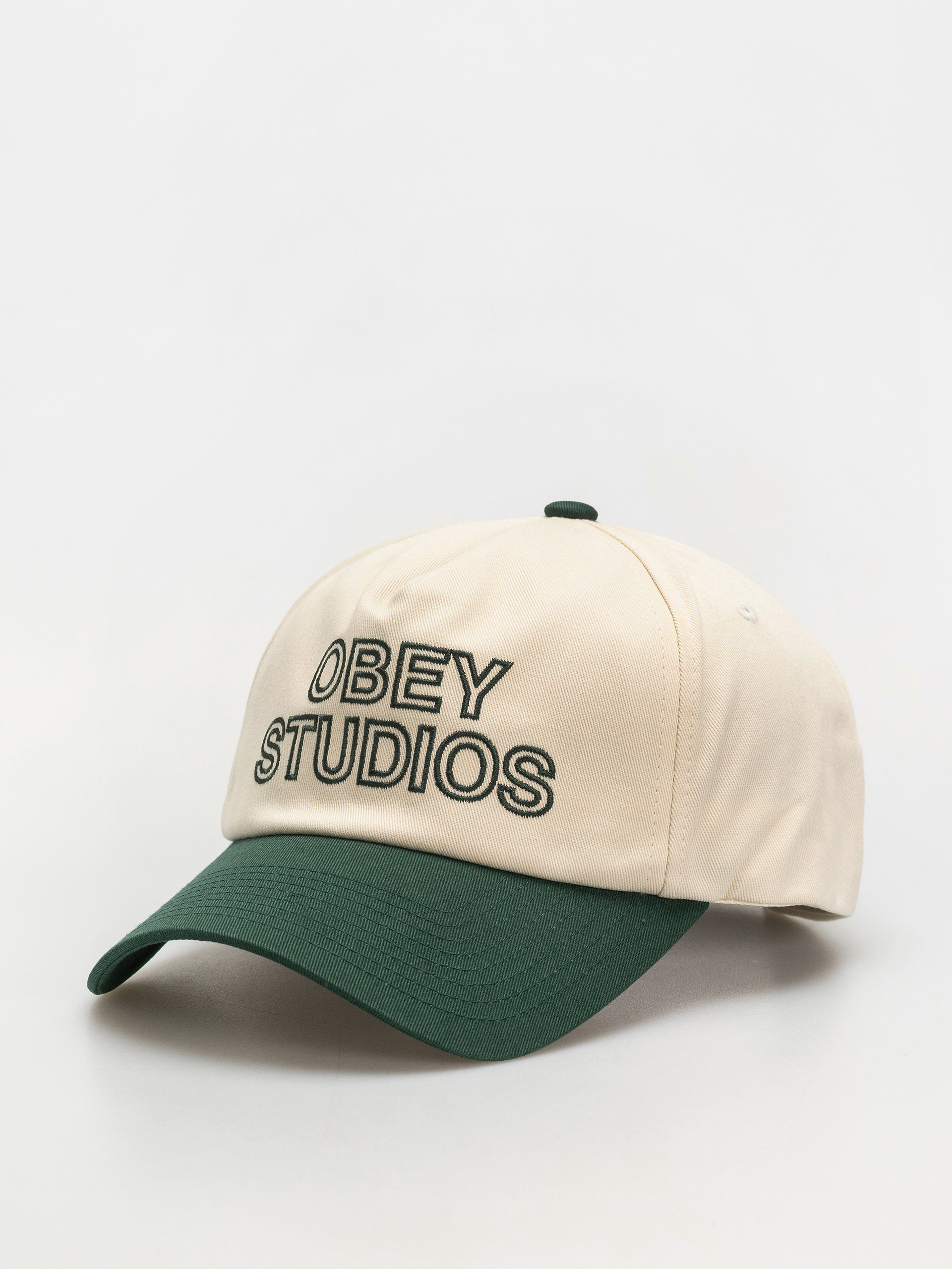 OBEY Obey Studios 5 Panel Strapback Baseball sapka (unbleached multi)