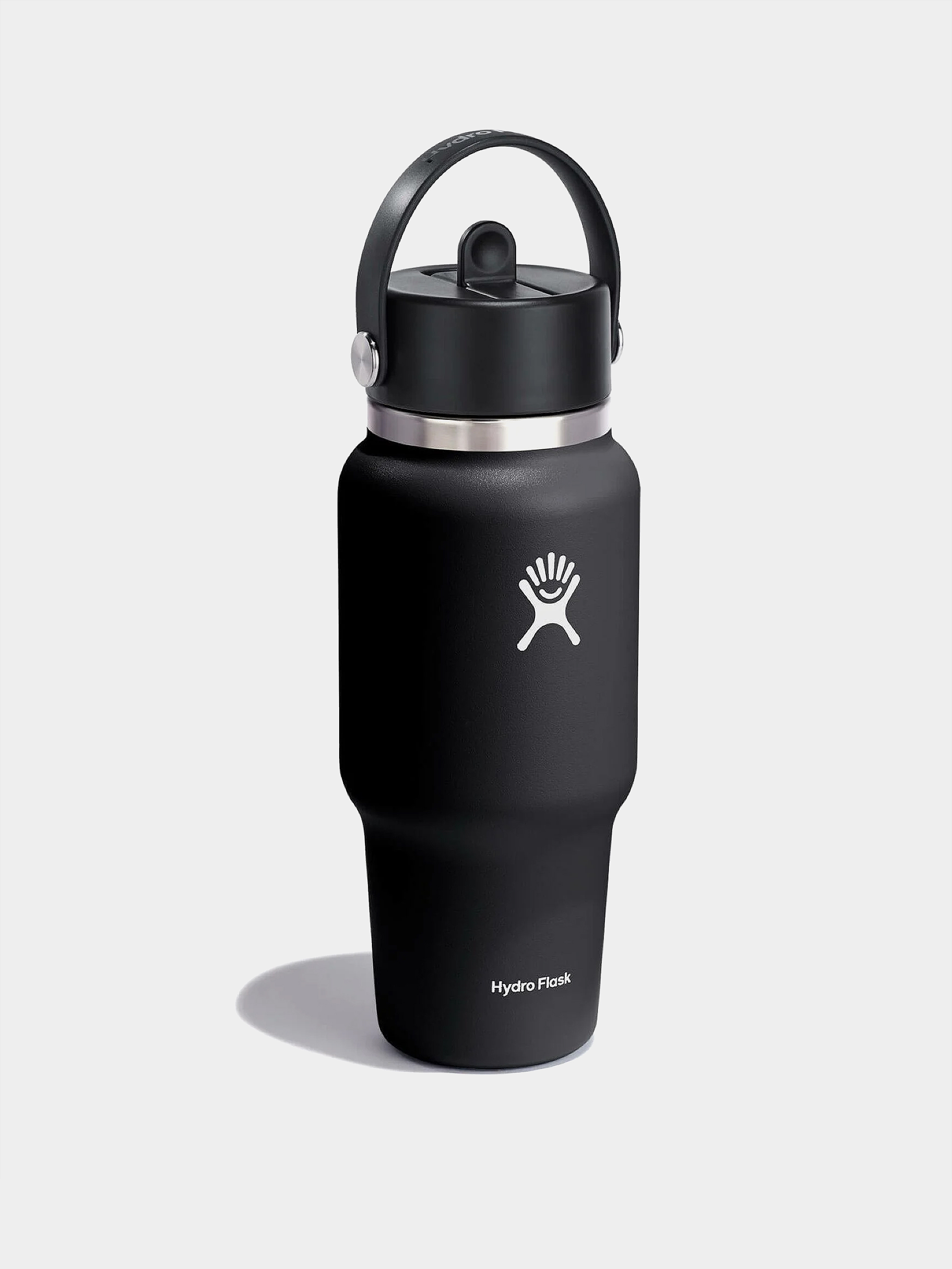 Hőpalack Hydro Flask Wide Flex Straw Travel 710ml (black)