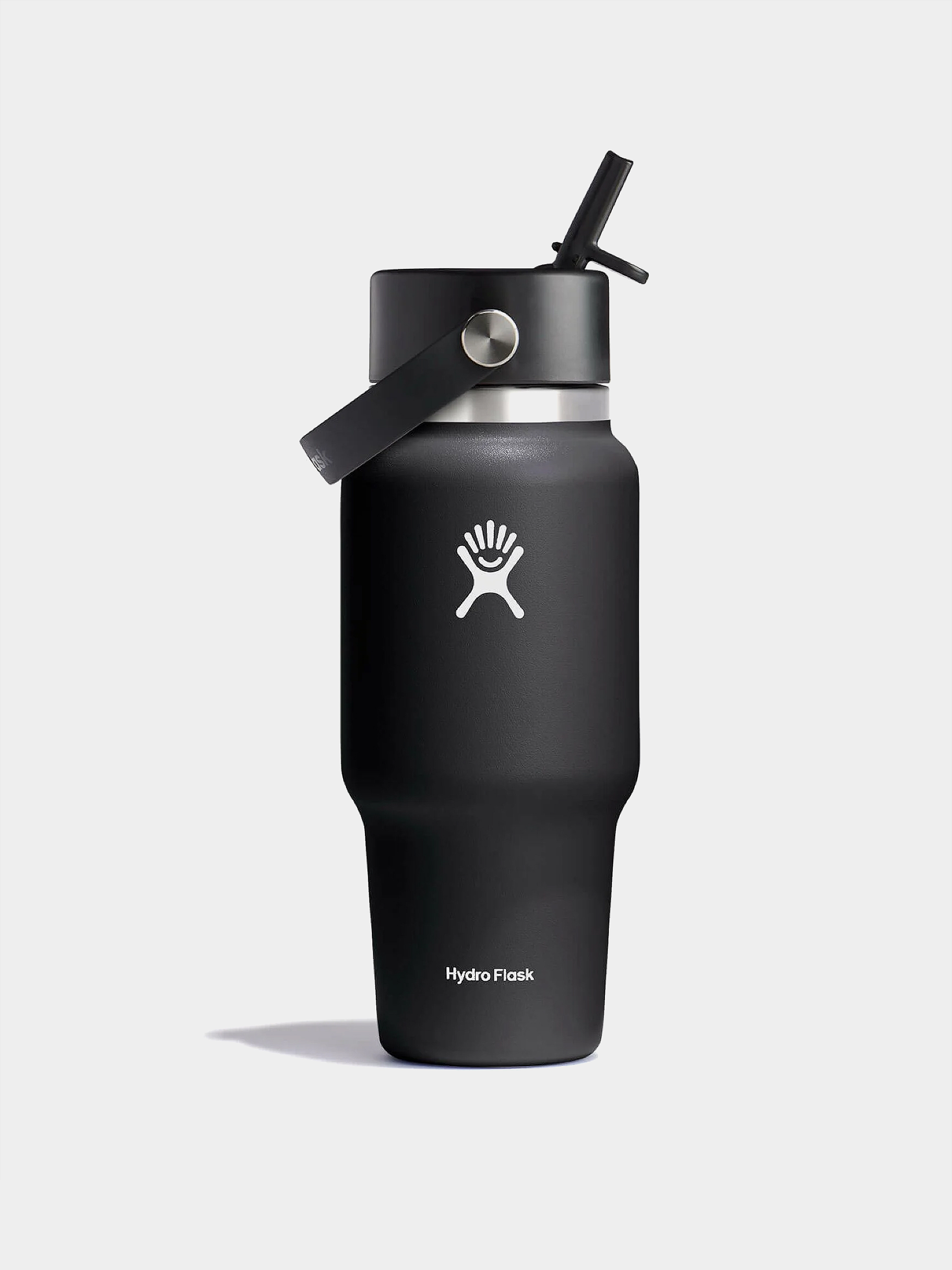 Hőpalack Hydro Flask Wide Flex Straw Travel 710ml (black)