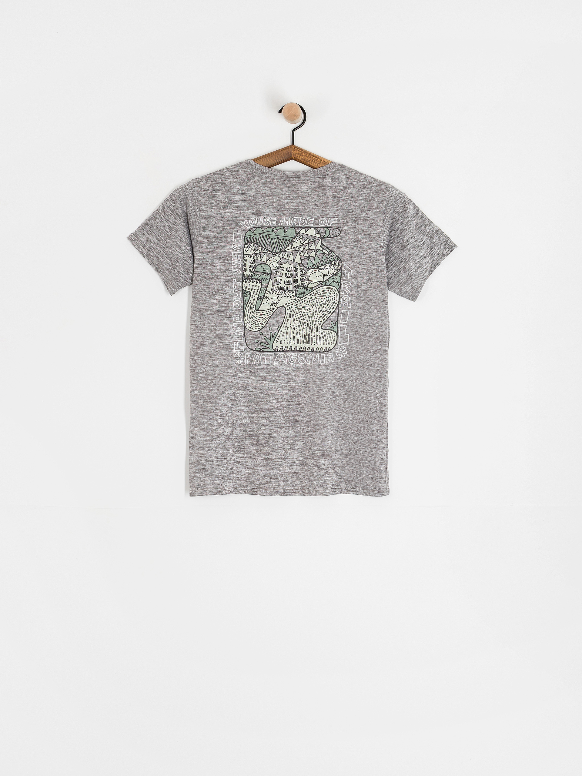 Patagonia Cap Cool Daily Graphic Lands Wmn Póló (made of feather grey)