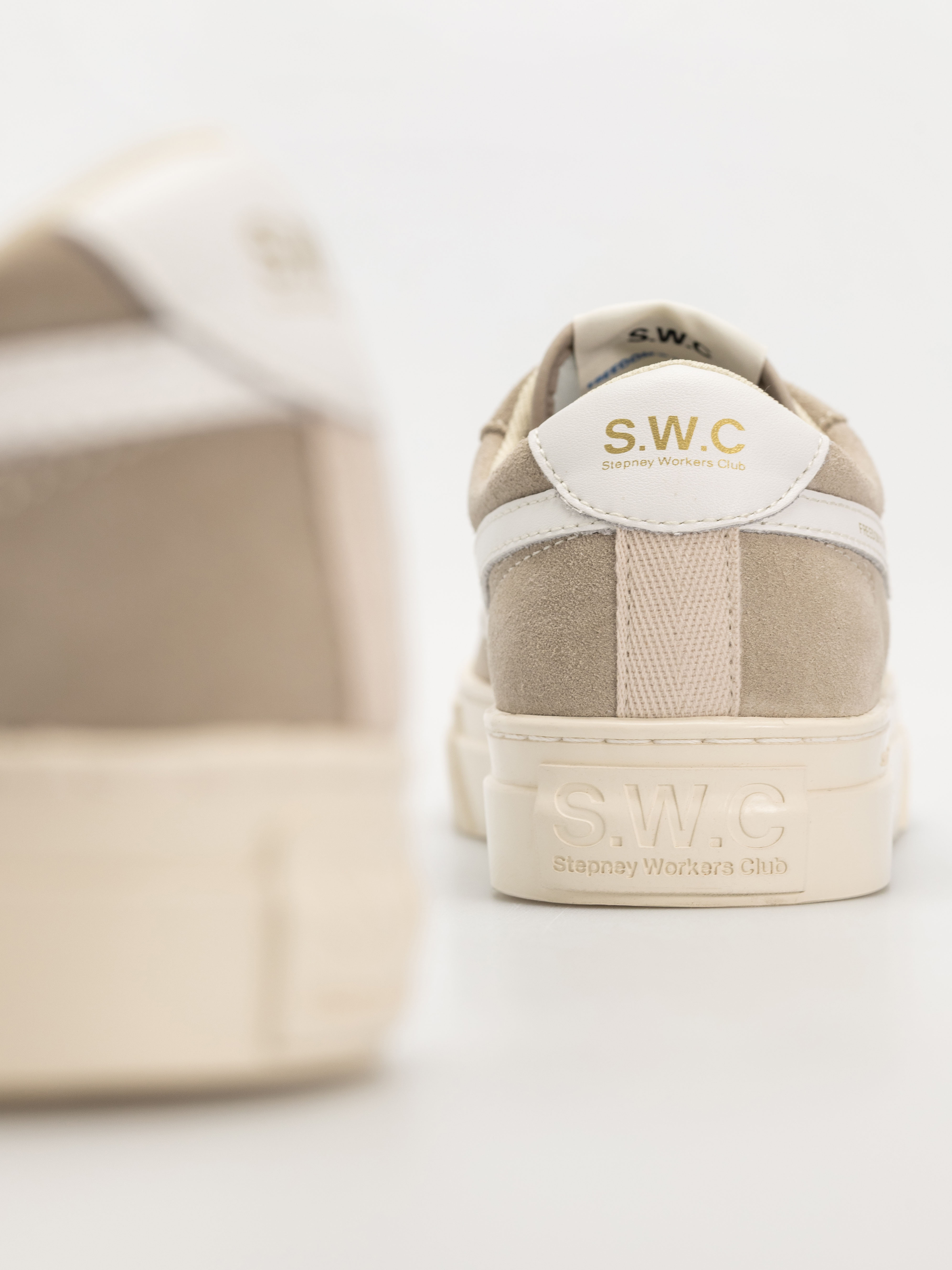 Stepney Workers Club Dellow S-Strike Cipők (suede lt grey/white)