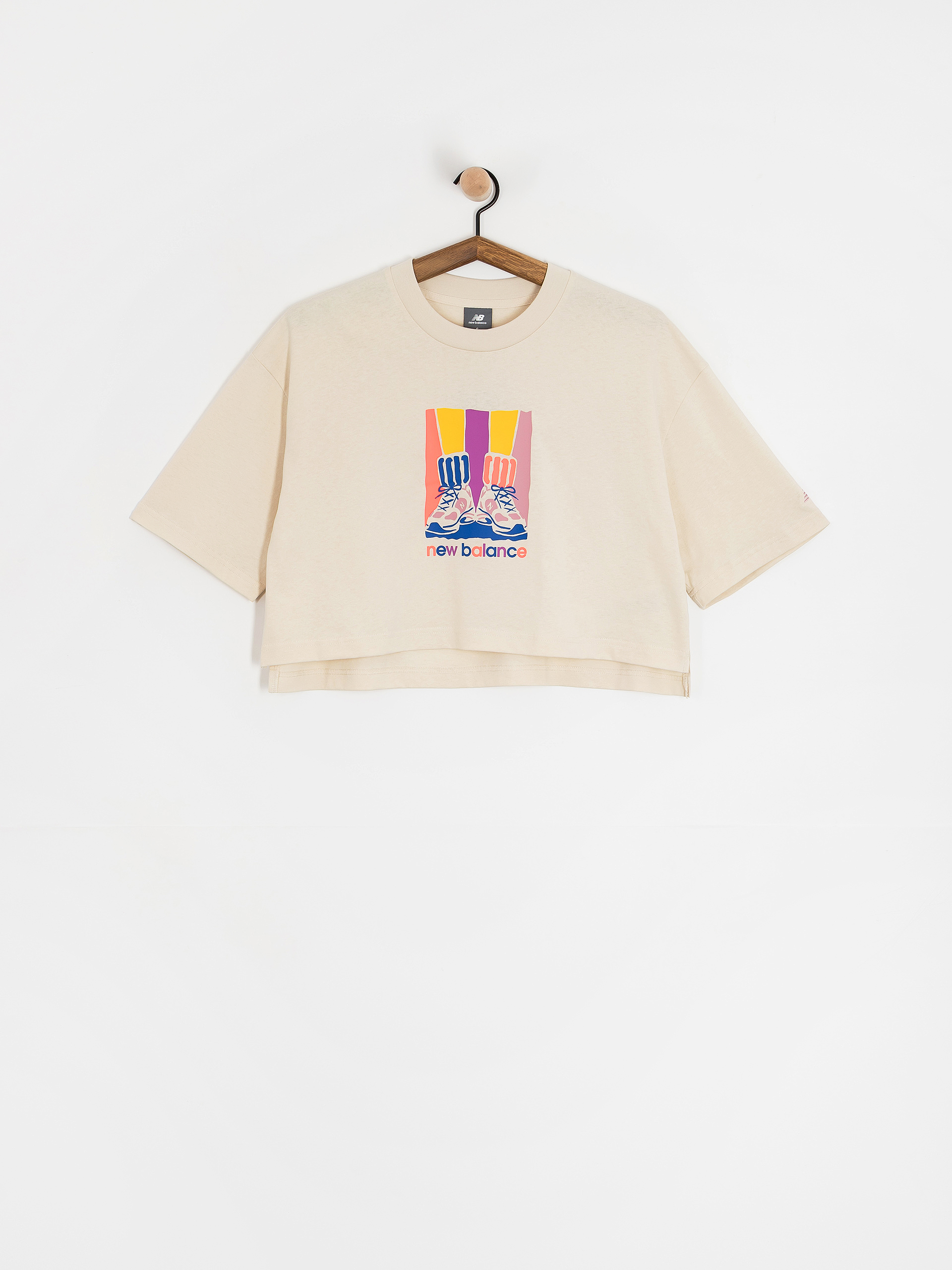 New Balance Athletics Gradient Shoes Wmn Póló (beige)