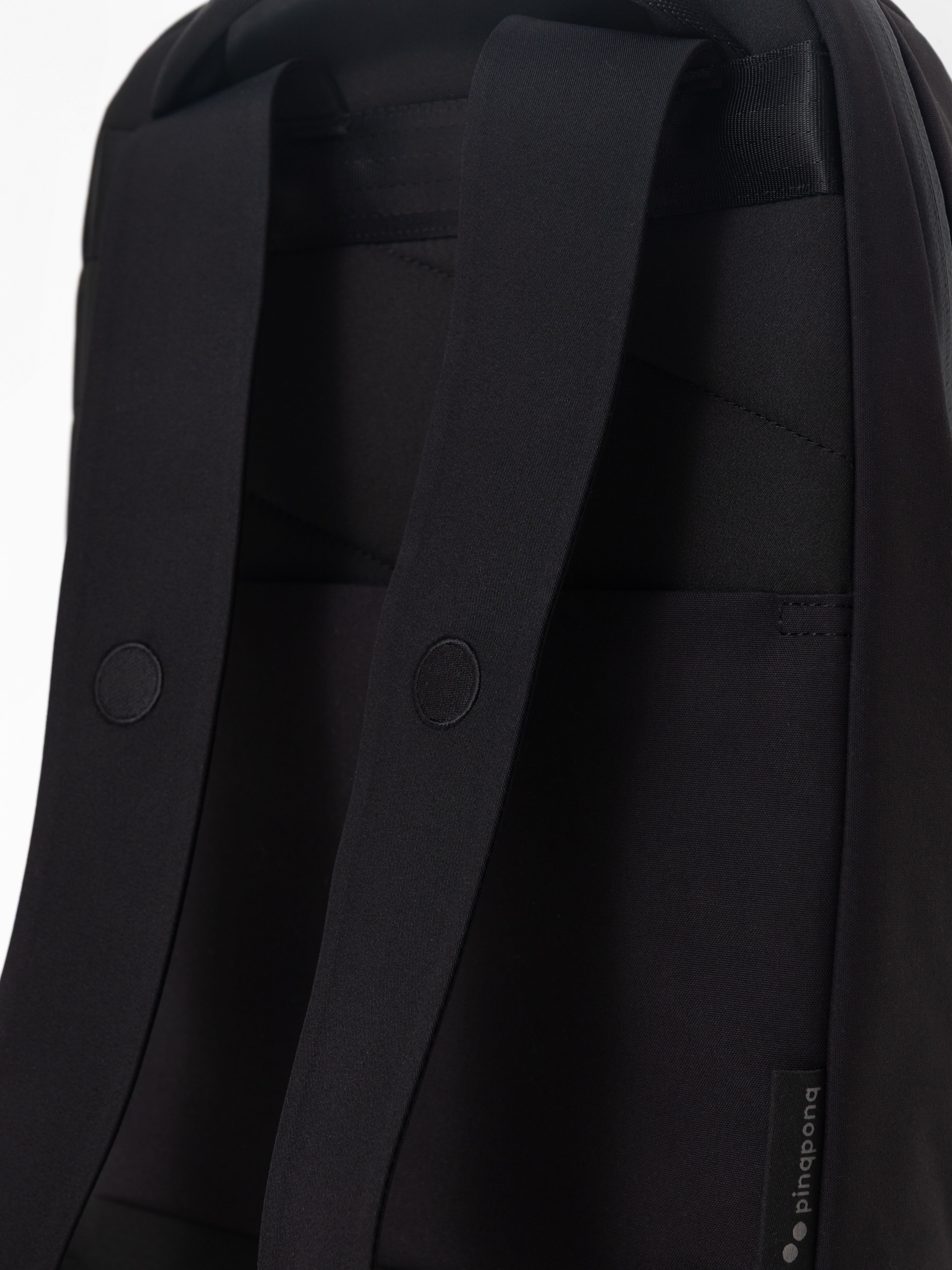 PinqPonq Kontor Hátizsák (solid black)