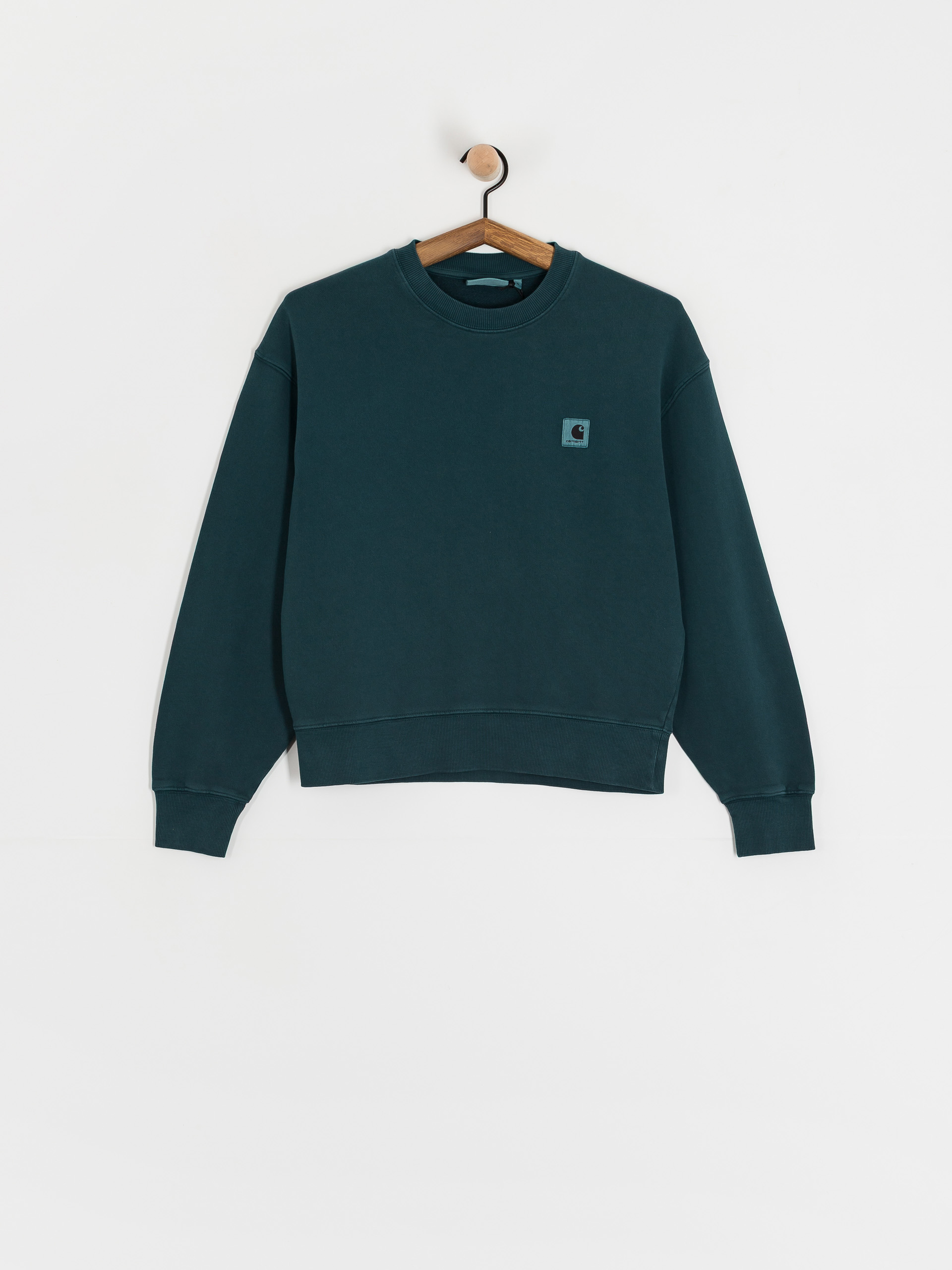Carhartt WIP Nelson Wmn Pulóver (deep lagoon/garment dyed)