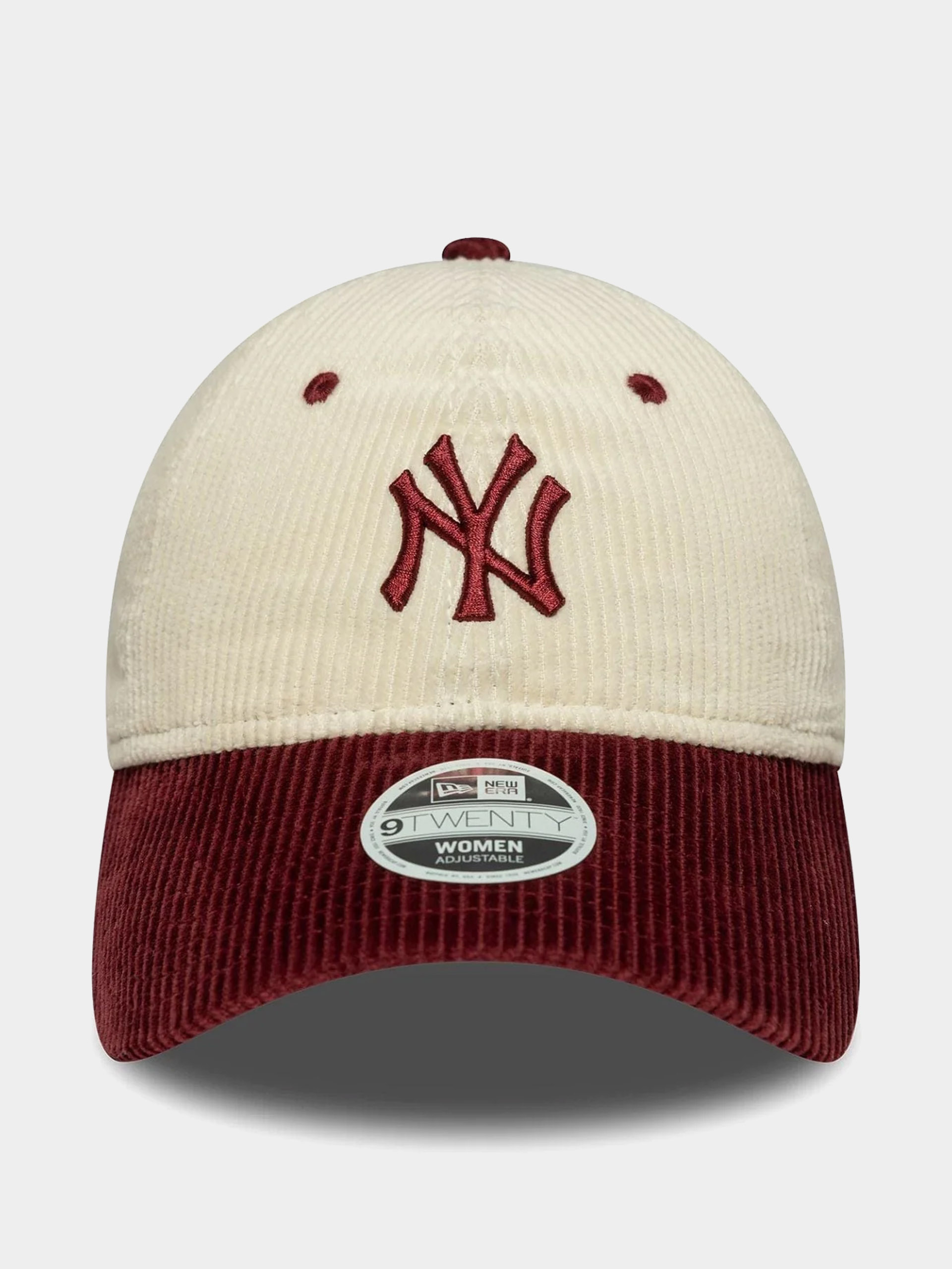 Baseball sapka New Era Block Cord 9Twenty New York Yankees Wmn (light cream/burgundy)