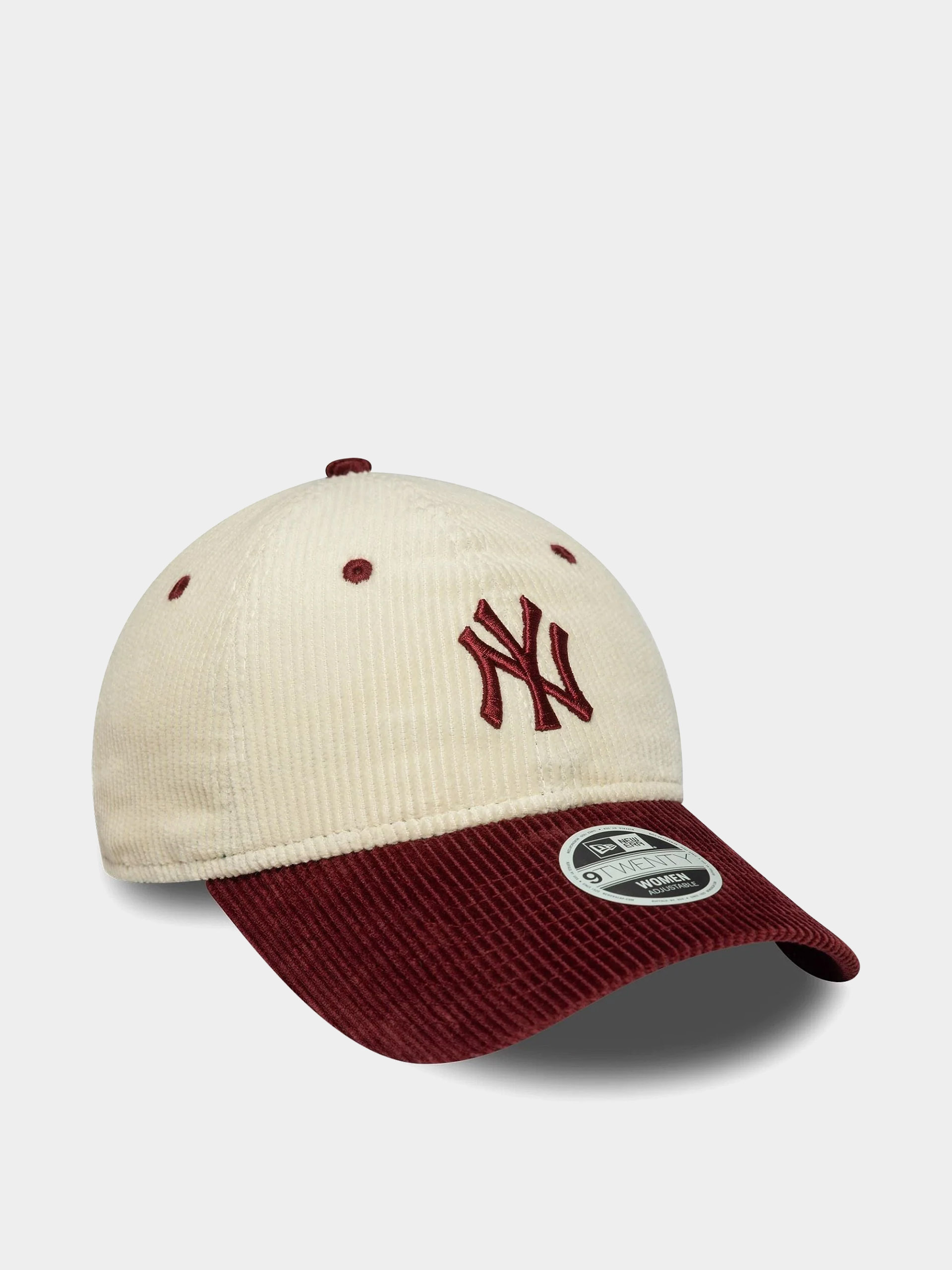 Baseball sapka New Era Block Cord 9Twenty New York Yankees Wmn (light cream/burgundy)