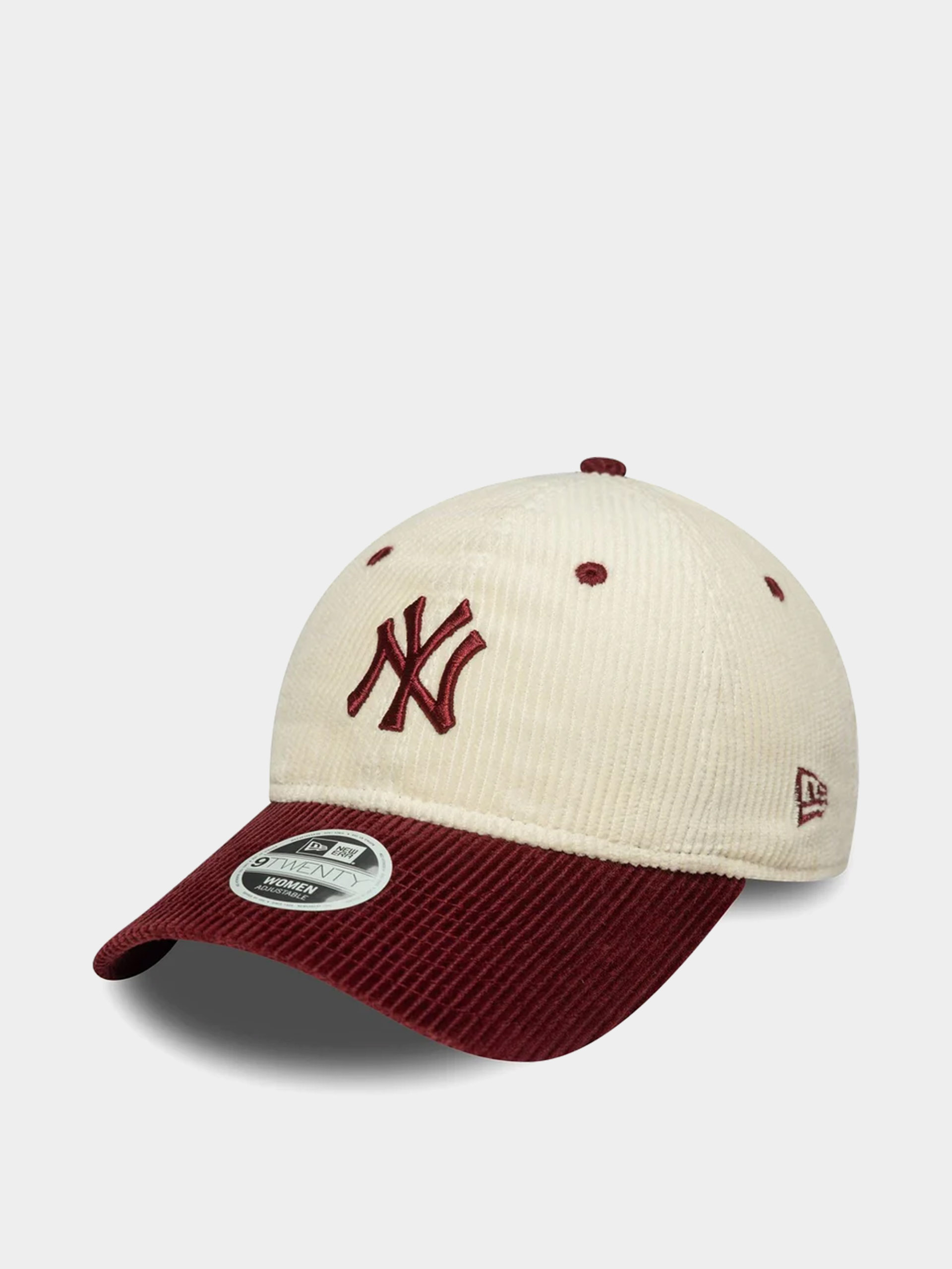 Baseball sapka New Era Block Cord 9Twenty New York Yankees Wmn (light cream/burgundy)