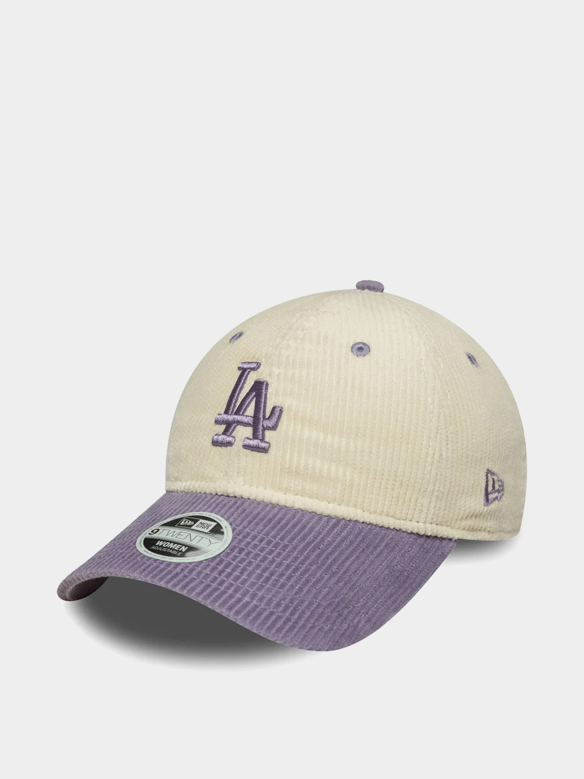Baseball sapka New Era Block Cord 9Twenty Los Angeles Dodgers Wmn (light cream/violet)