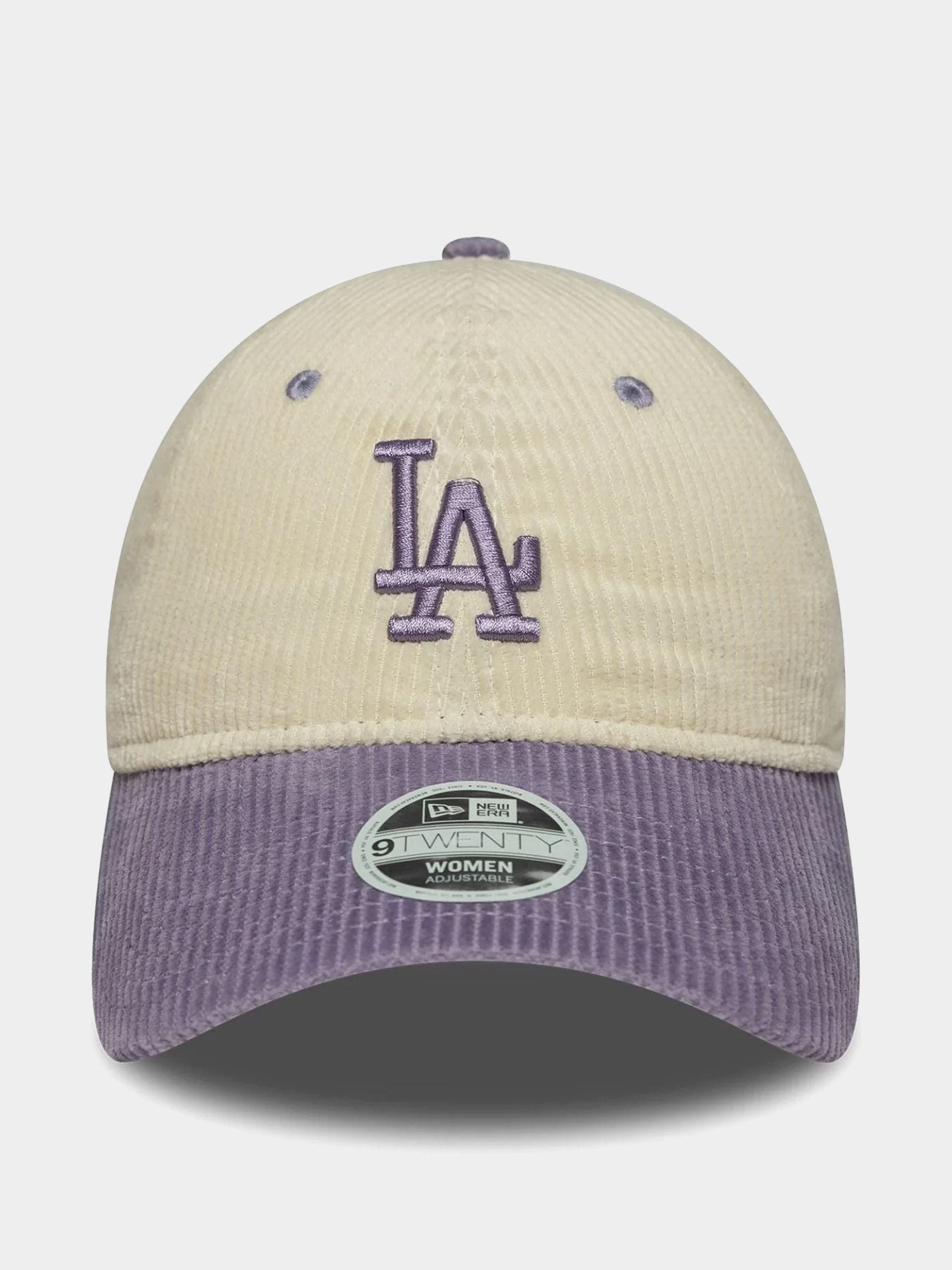 Baseball sapka New Era Block Cord 9Twenty Los Angeles Dodgers Wmn (light cream/violet)