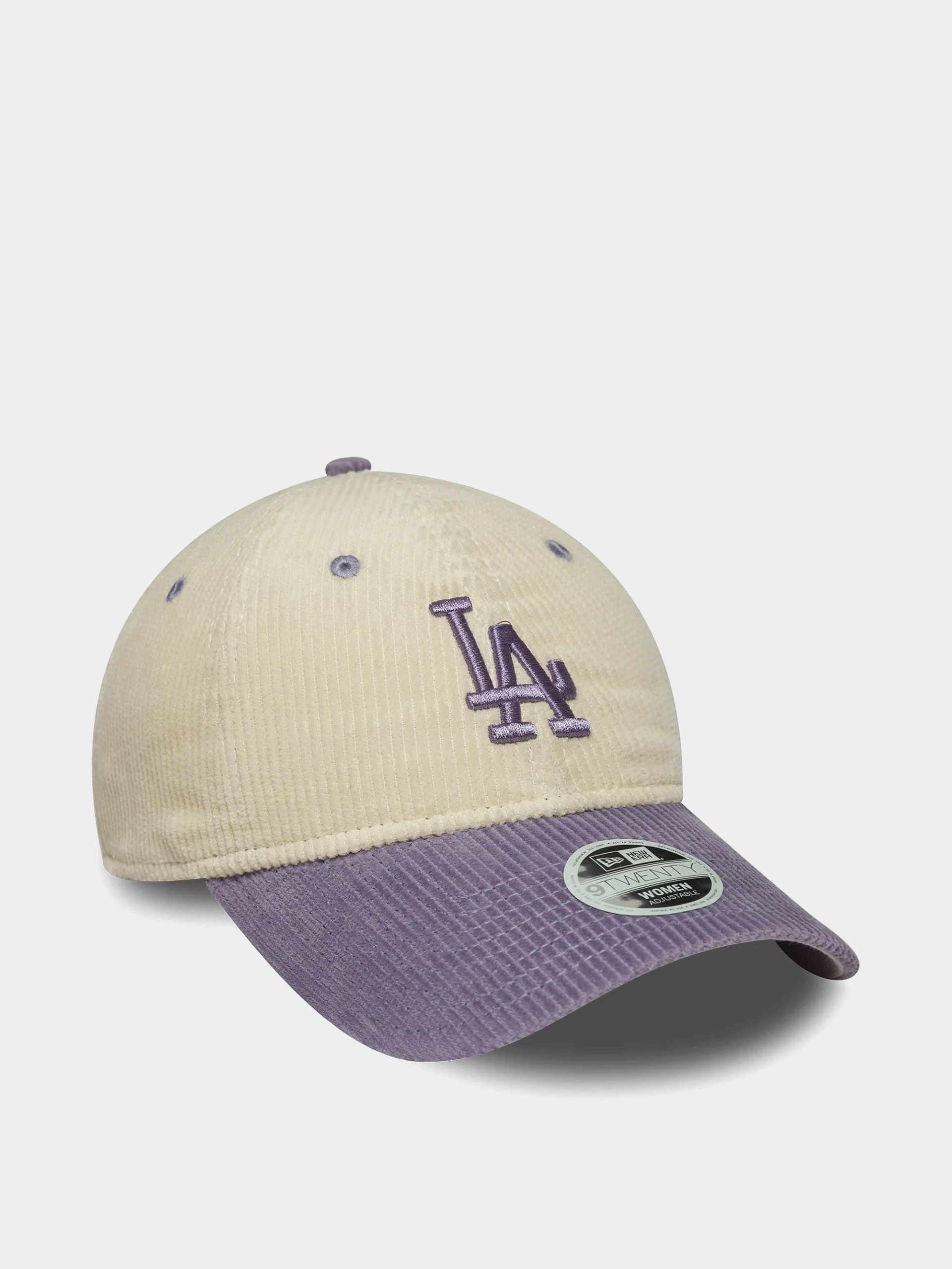 Baseball sapka New Era Block Cord 9Twenty Los Angeles Dodgers Wmn (light cream/violet)