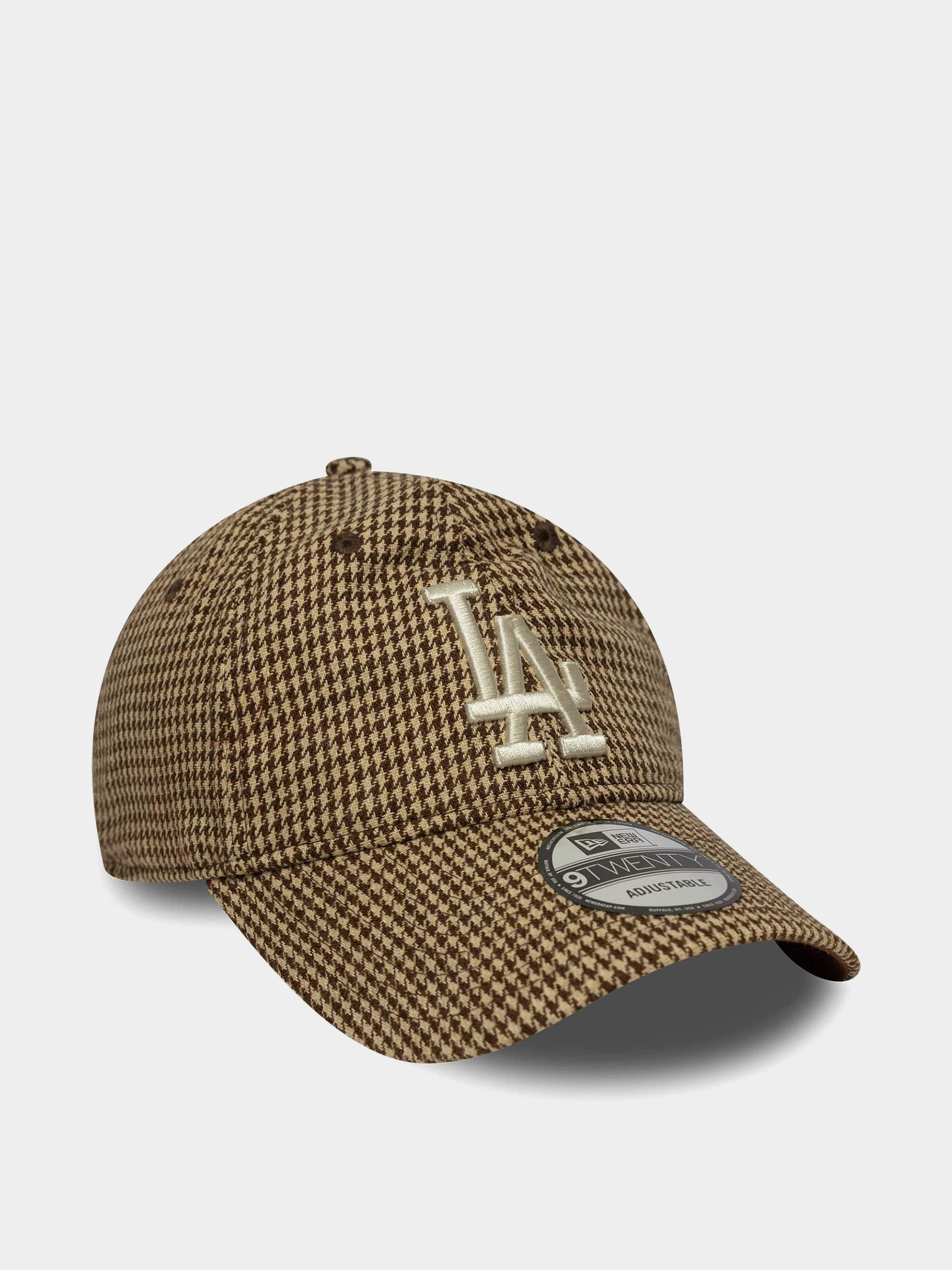Baseball sapka New Era Houndstooth 9Twenty Los Angeles Dodgers (brown)