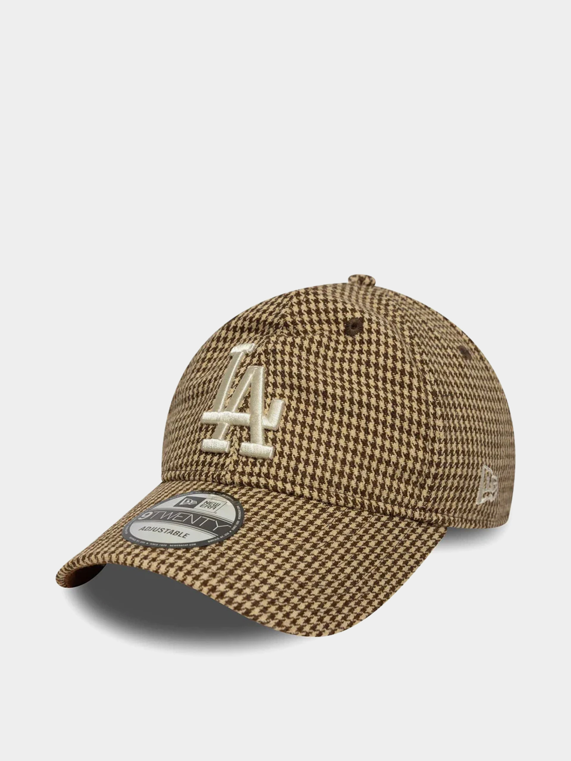 Baseball sapka New Era Houndstooth 9Twenty Los Angeles Dodgers (brown)