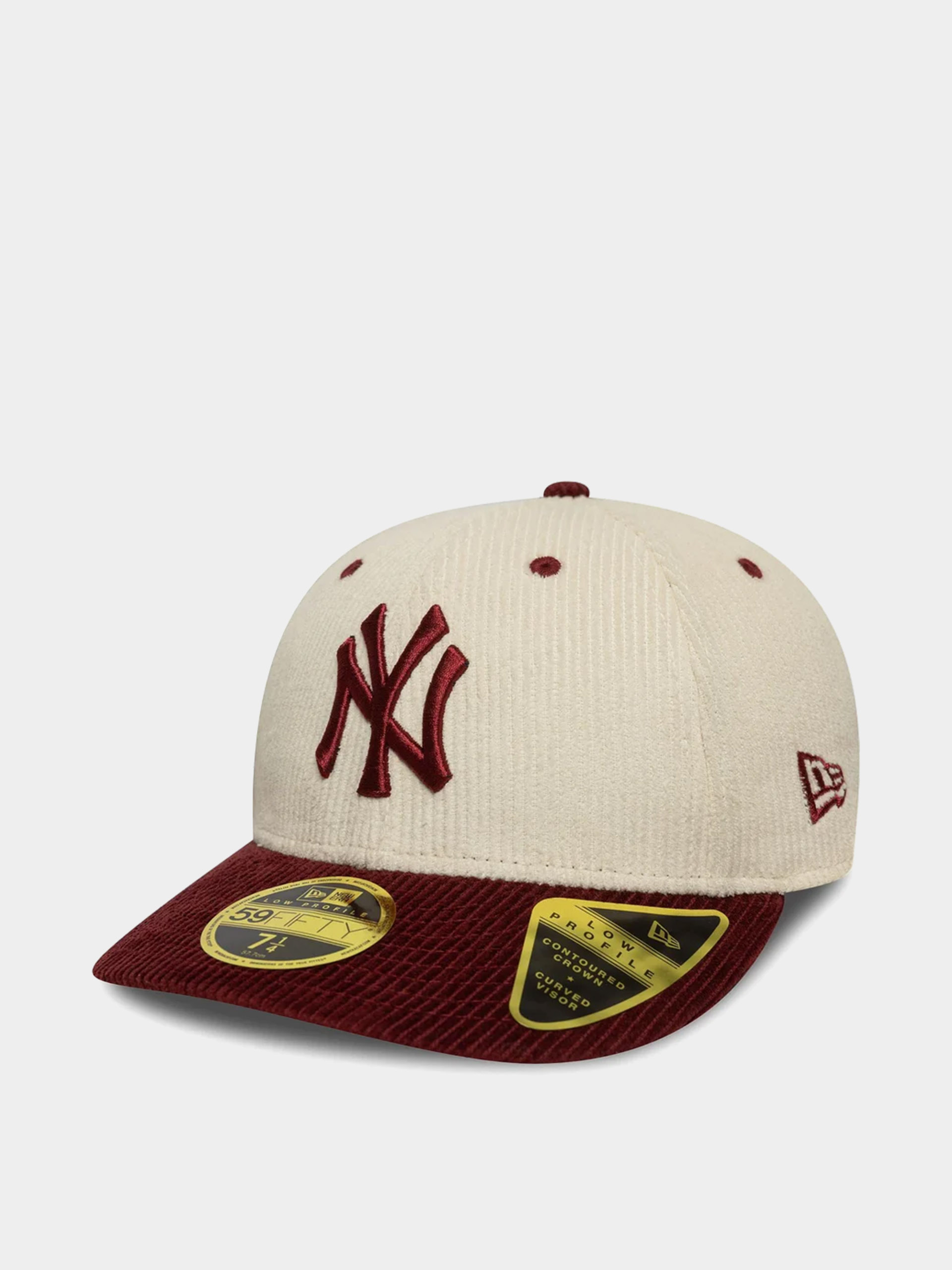 Baseball sapka New Era Mlb Cord 59Fifty Lp New York Yankees (light cream/burgundy)