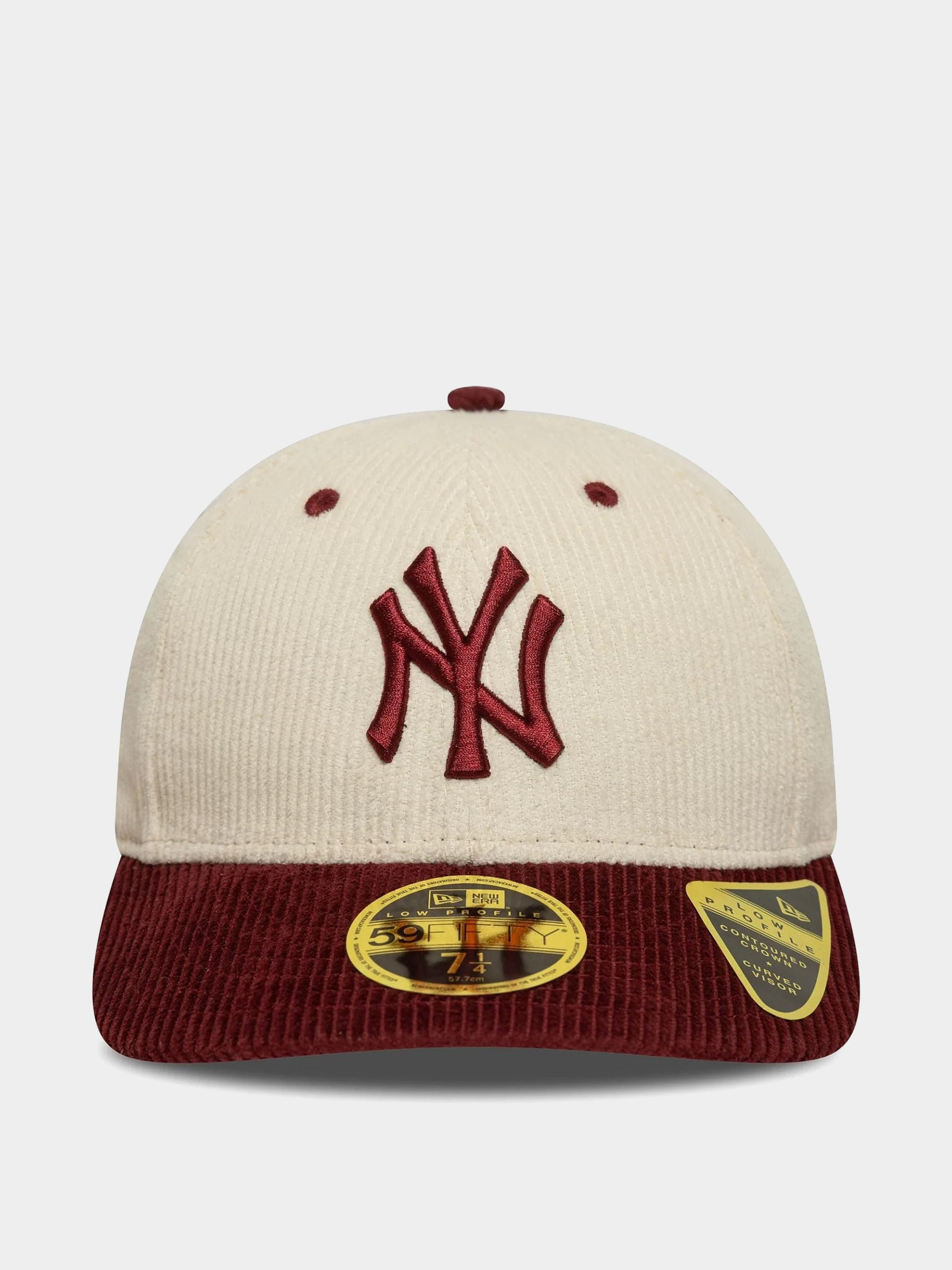 Baseball sapka New Era Mlb Cord 59Fifty Lp New York Yankees (light cream/burgundy)