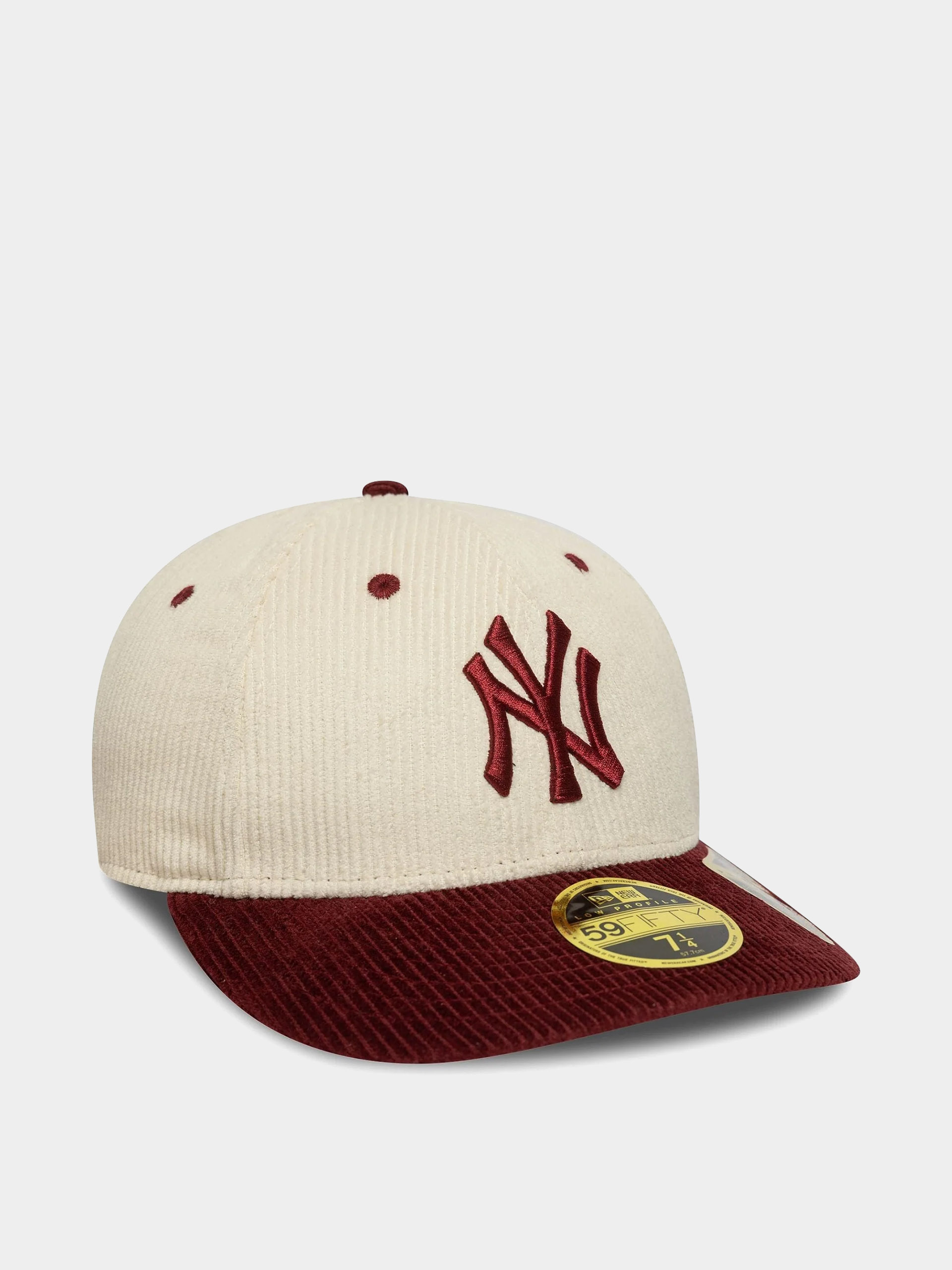 Baseball sapka New Era Mlb Cord 59Fifty Lp New York Yankees (light cream/burgundy)