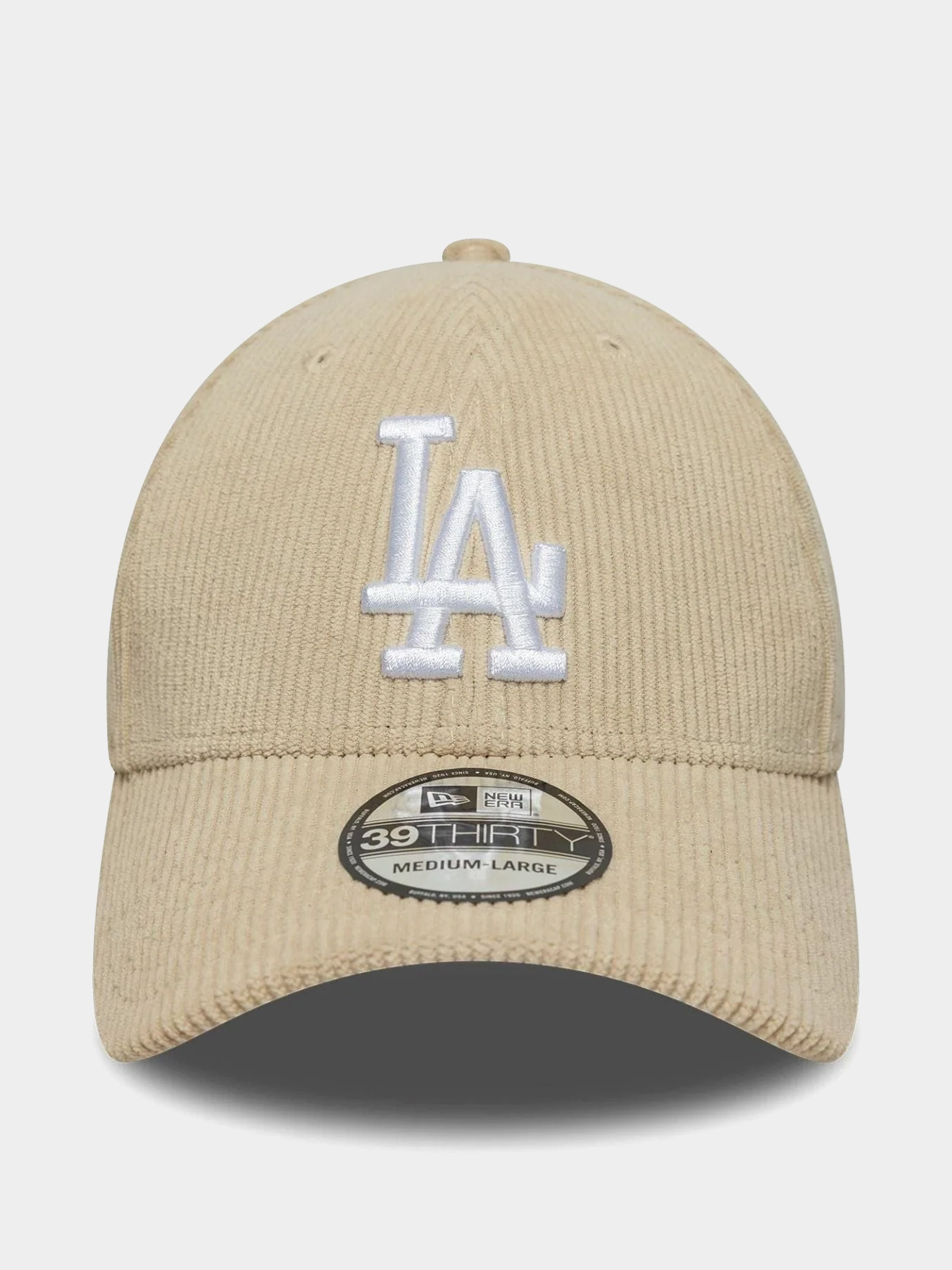 Baseball sapka New Era Cord 39Thirty Los Angeles Dodgers (light cream)
