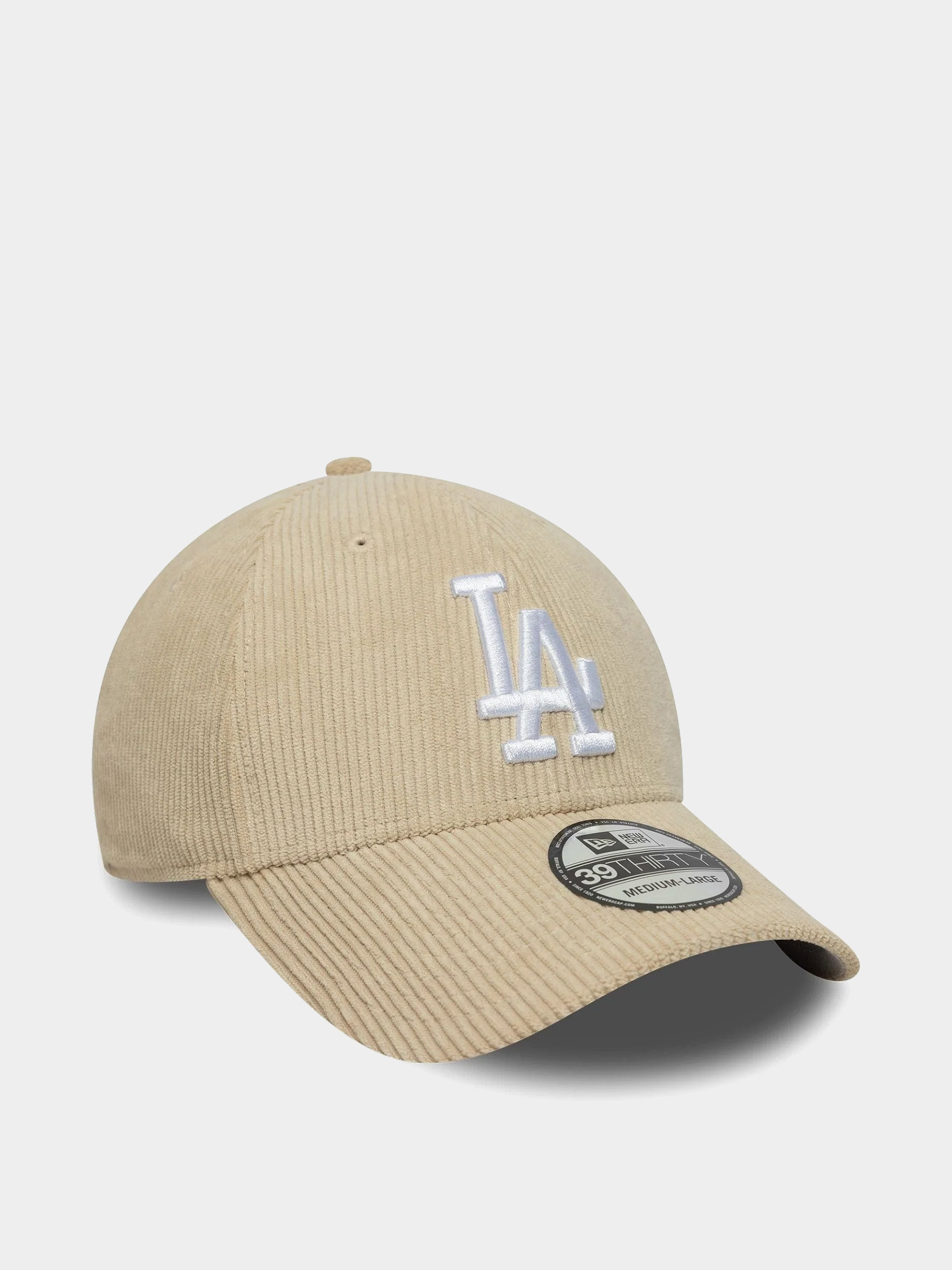 Baseball sapka New Era Cord 39Thirty Los Angeles Dodgers (light cream)