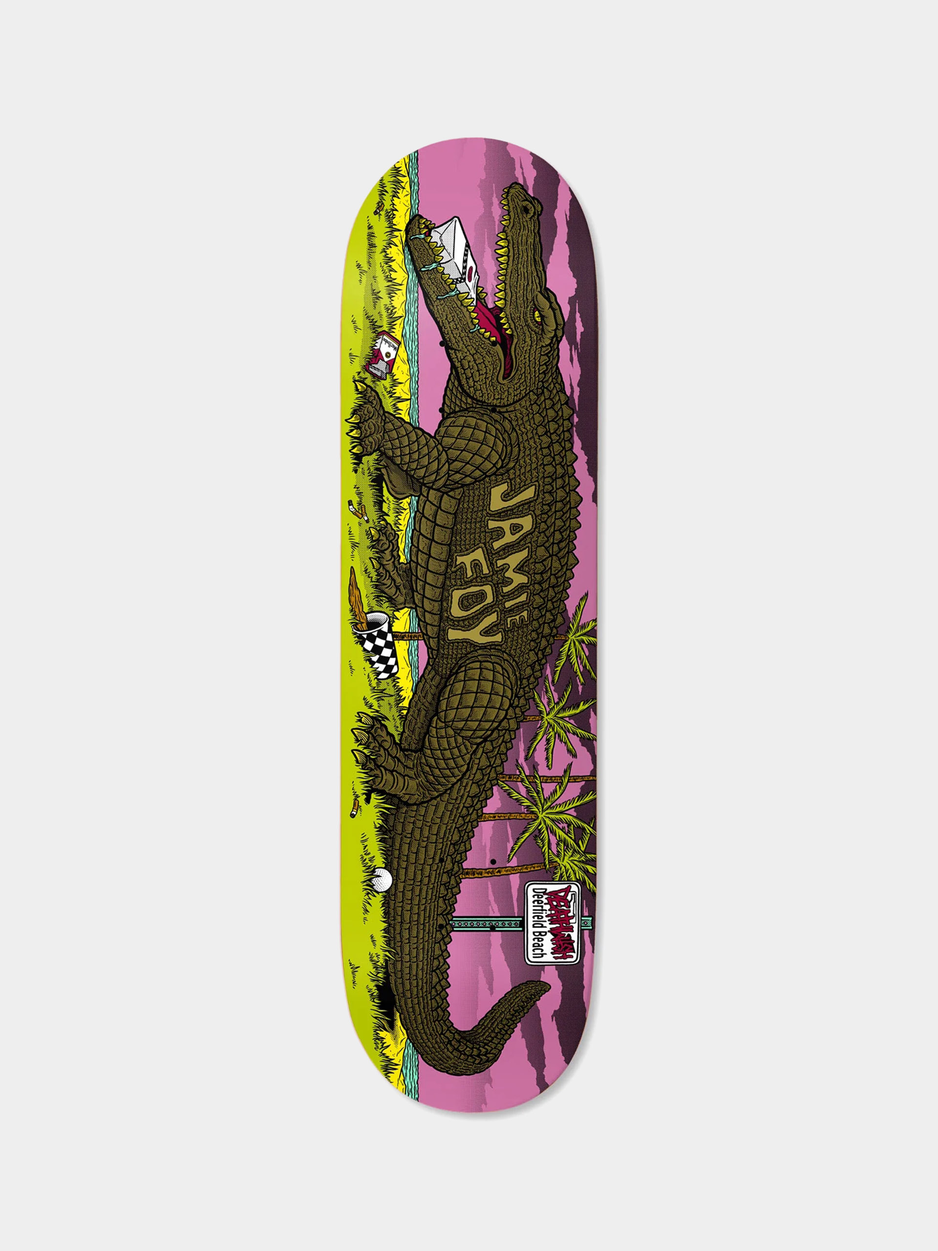 Gördeszka lap Deathwish Deerfield Mascot (pink/green)