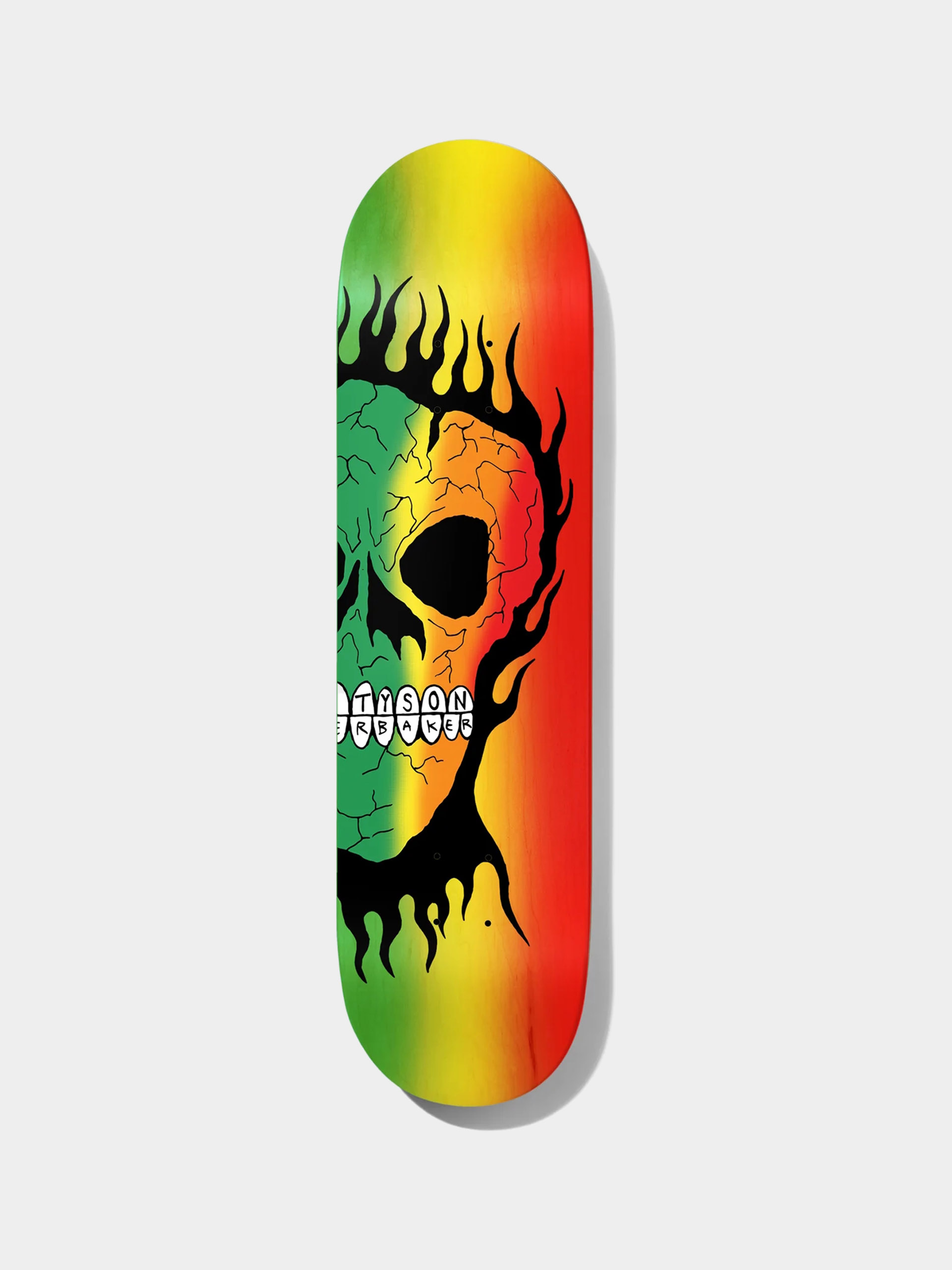 Gördeszka lap Baker Rasta Skull (green/yellow/red)