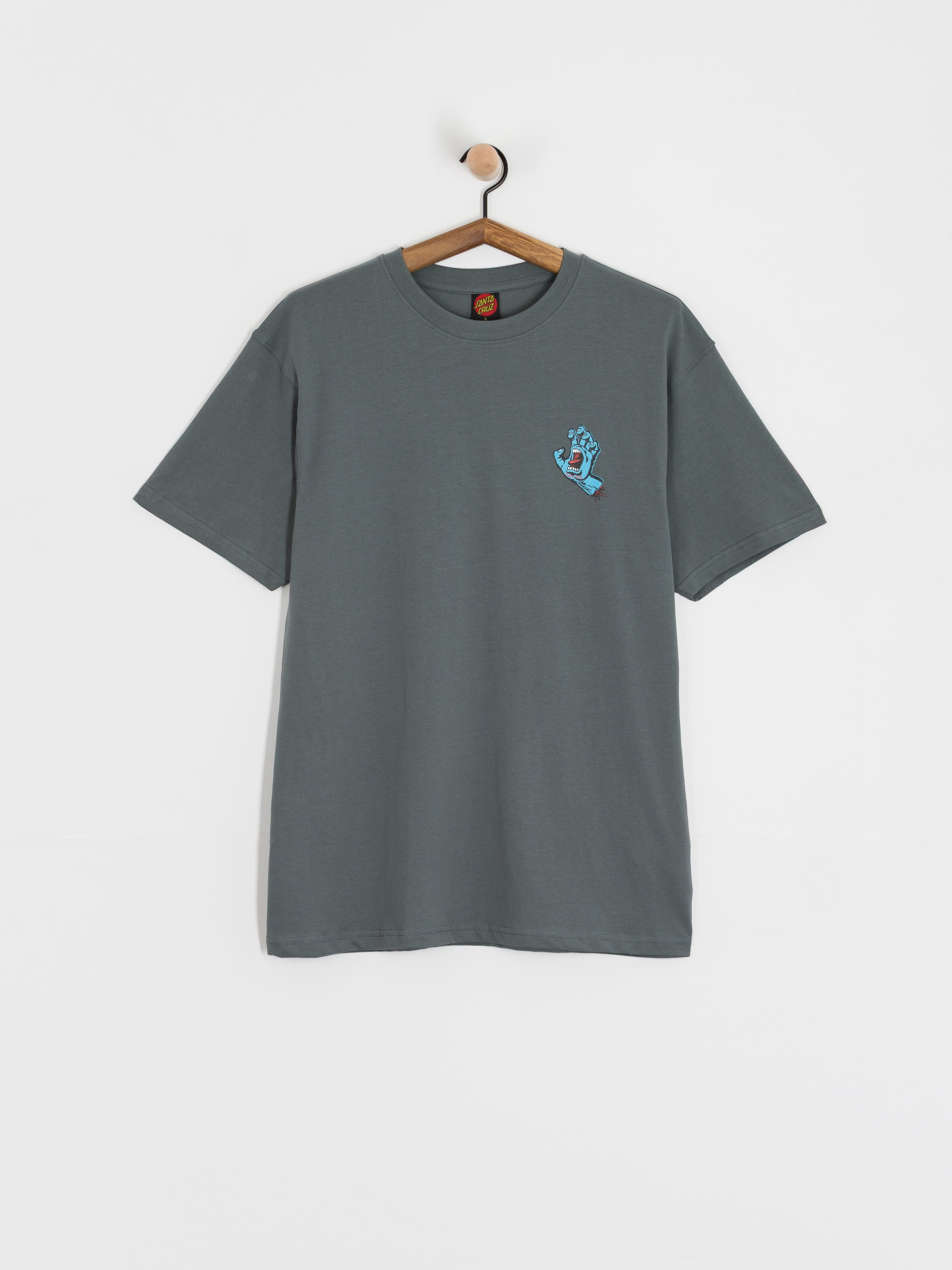 Santa Cruz Screaming Hand Chest Póló (storm grey)