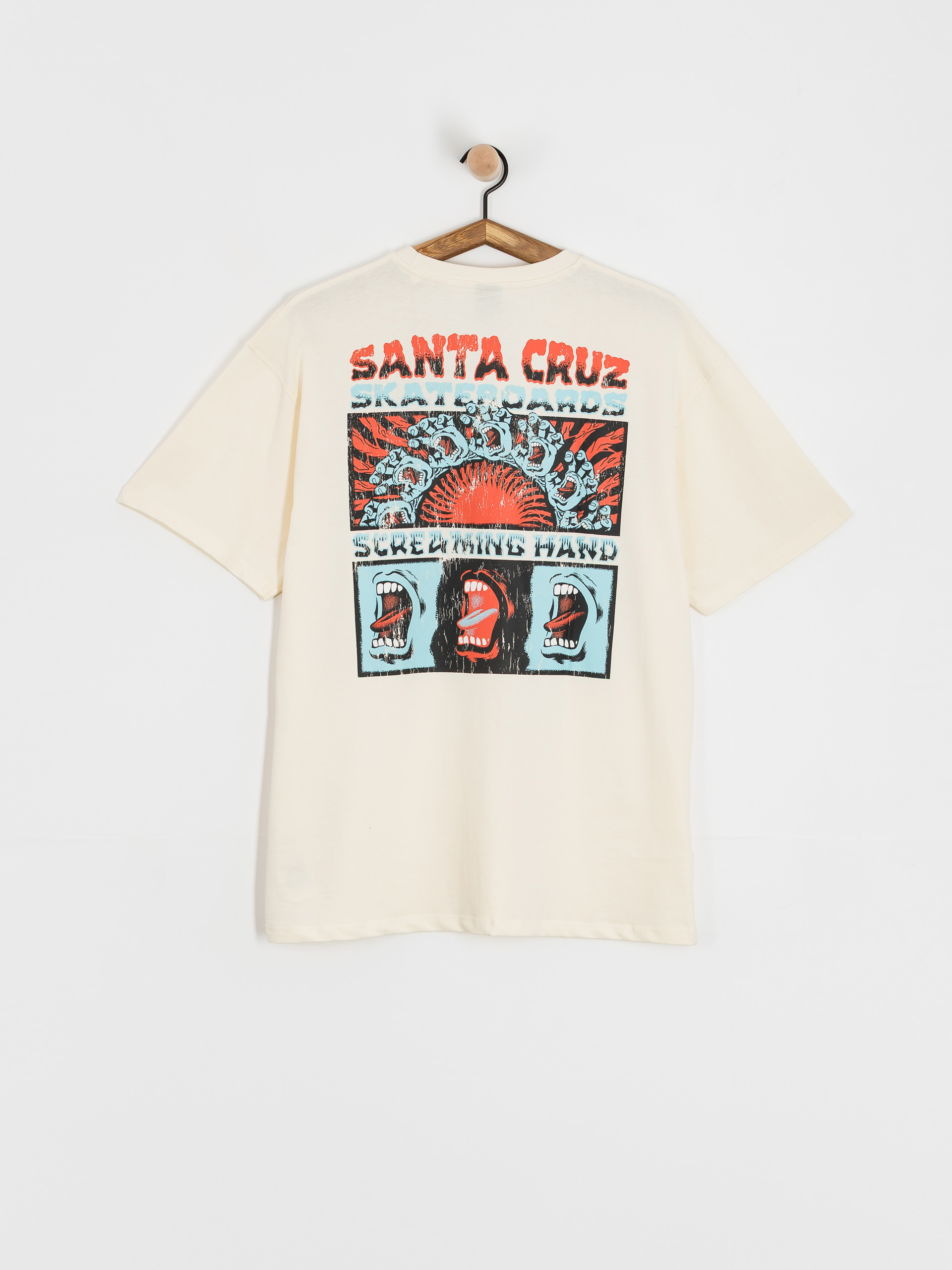 Santa Cruz VTG Screaming Connect Póló (unbleached cotton)