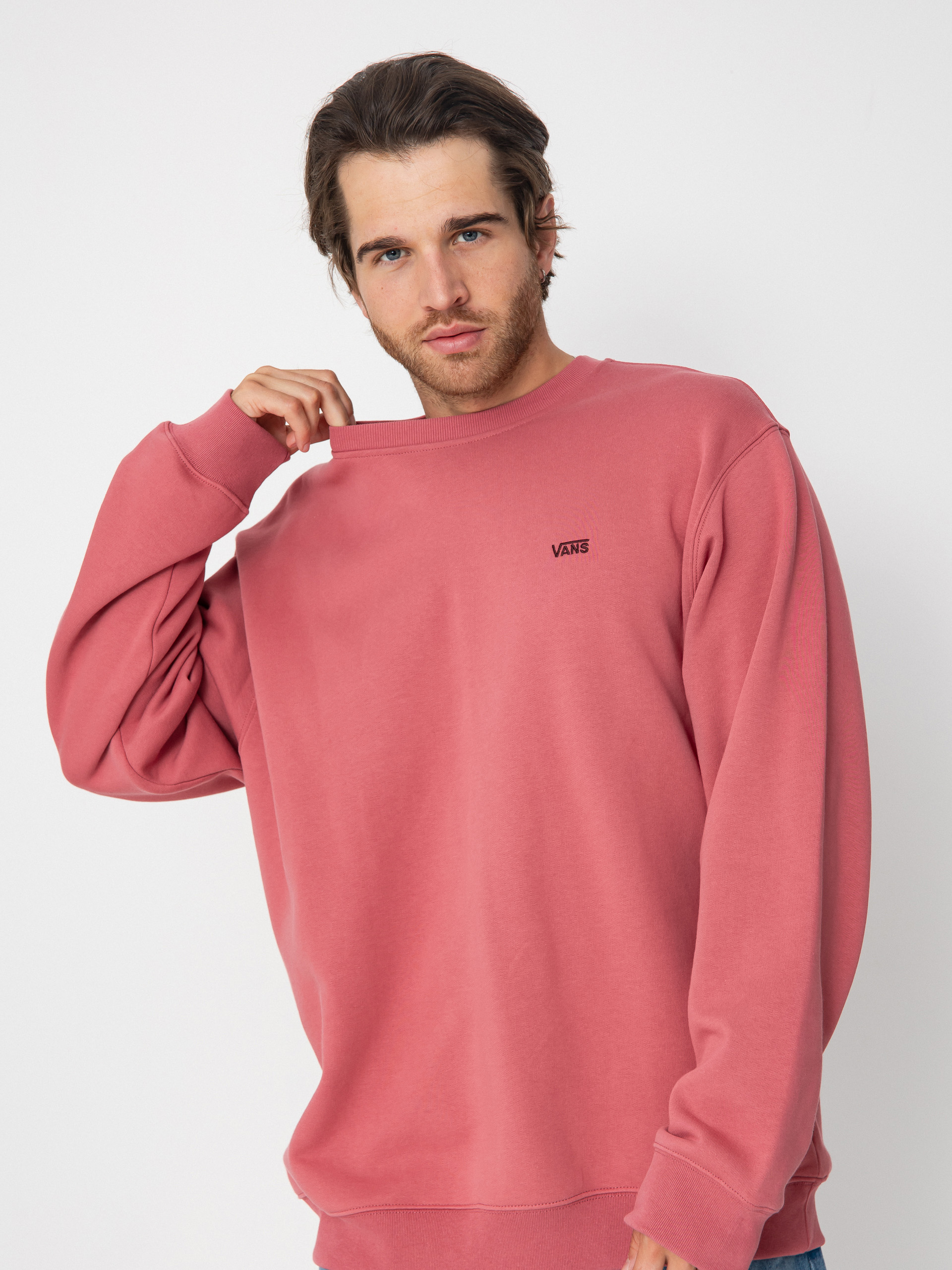 Vans Left Chest II Loose Crew Pulóver (mauvewood)