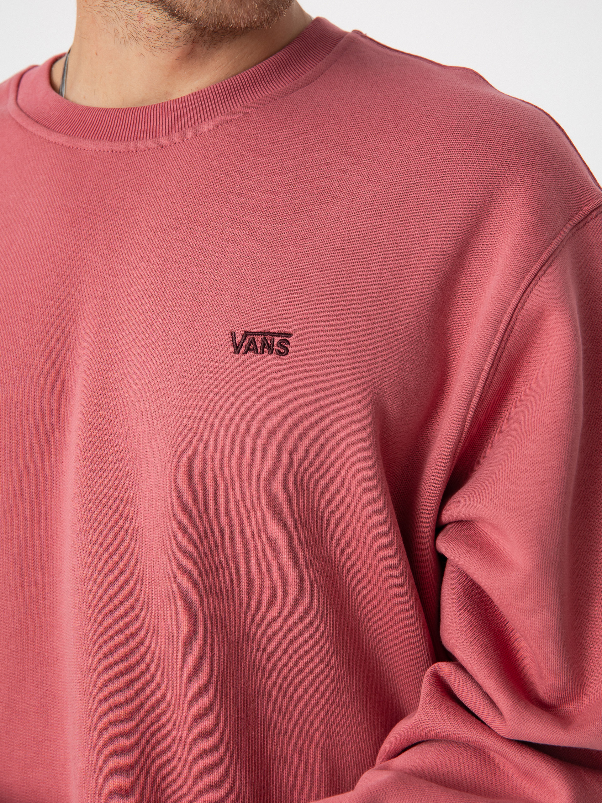 Vans Left Chest II Loose Crew Pulóver (mauvewood)