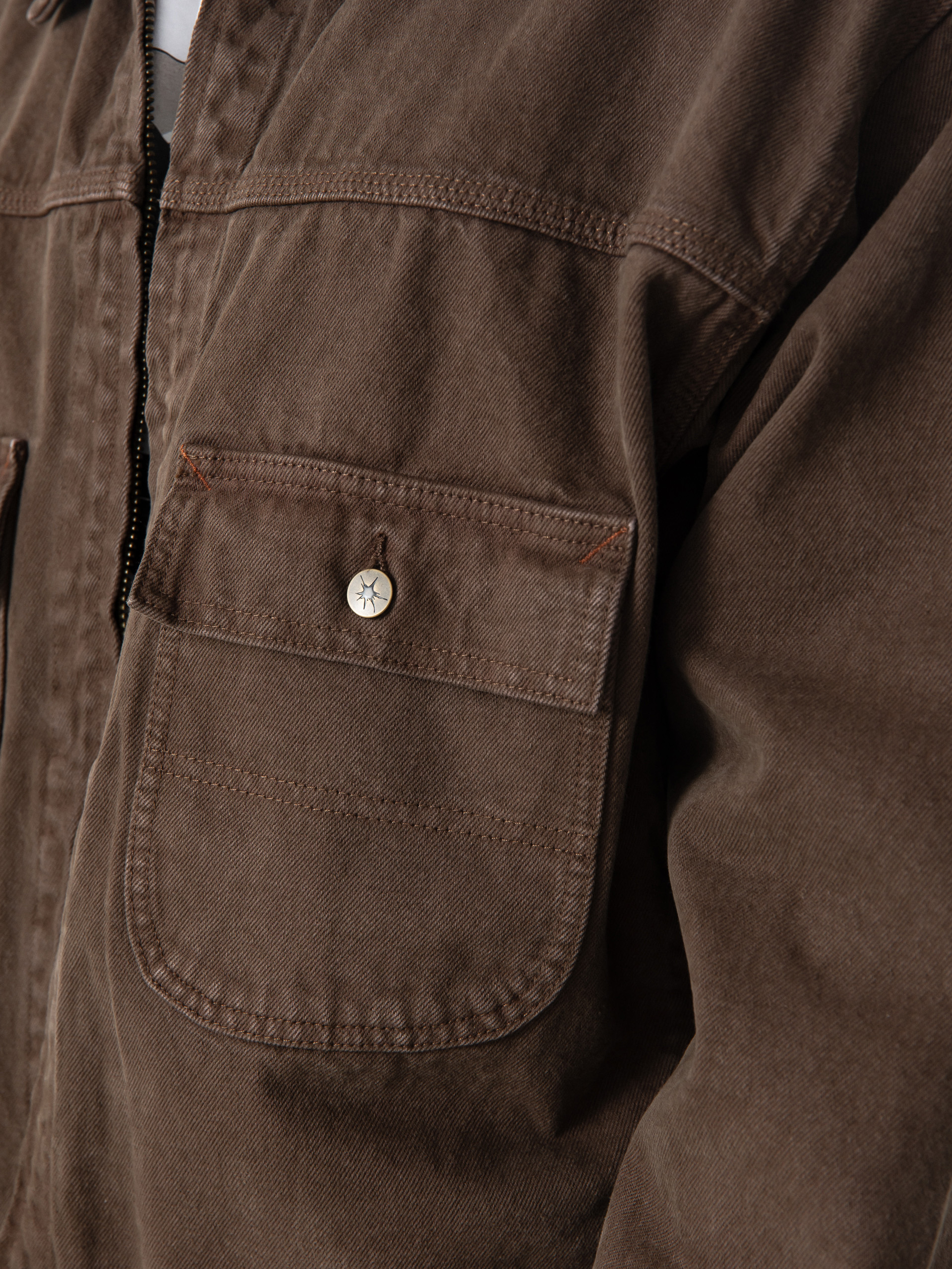 Vans Skate Garage Denim Dzseki (coal brown)