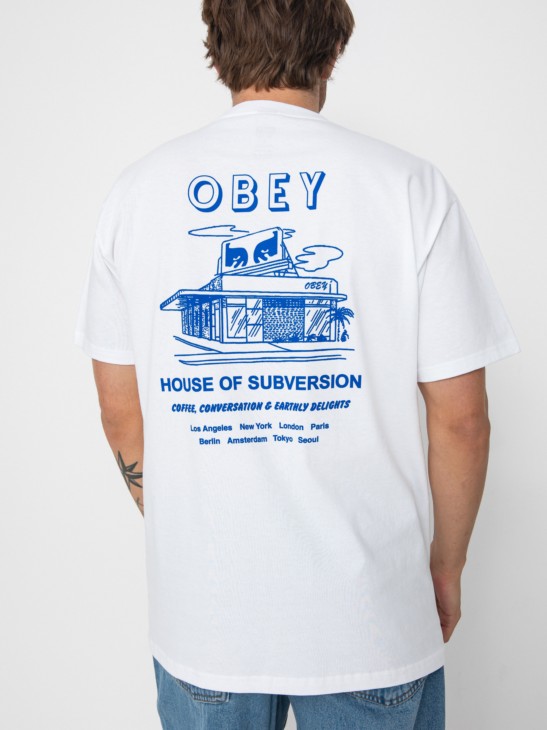 OBEY Obey House Of Subversion Póló (white)