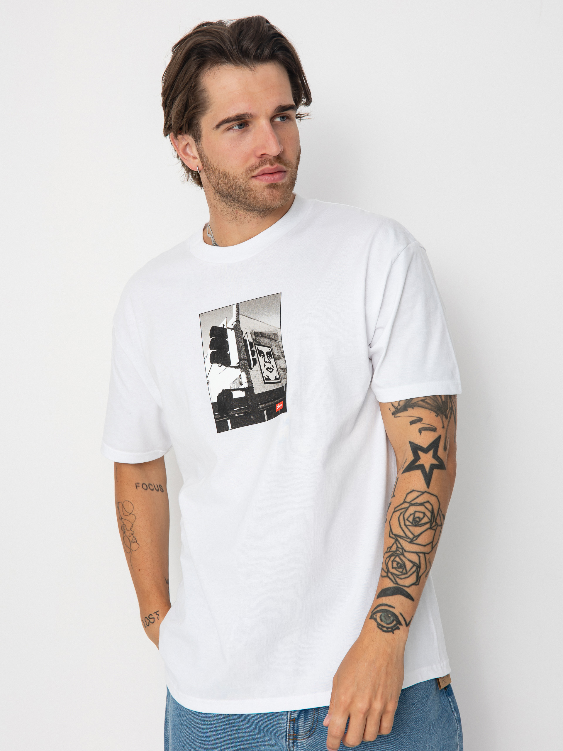 OBEY Obey Los Angeles Photo Pu00f3lu00f3 (white)