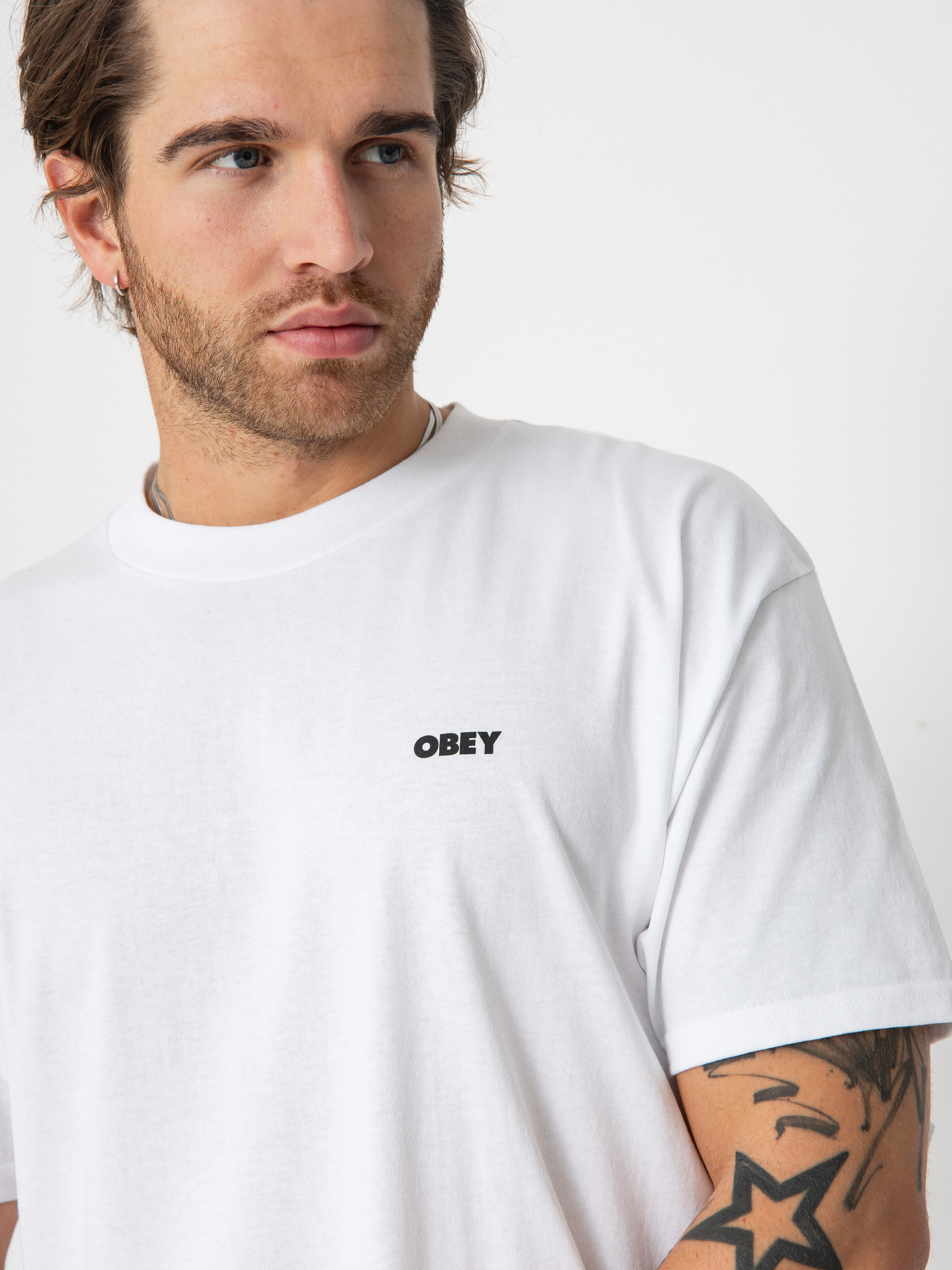 OBEY Obey World In Flames Póló (white)
