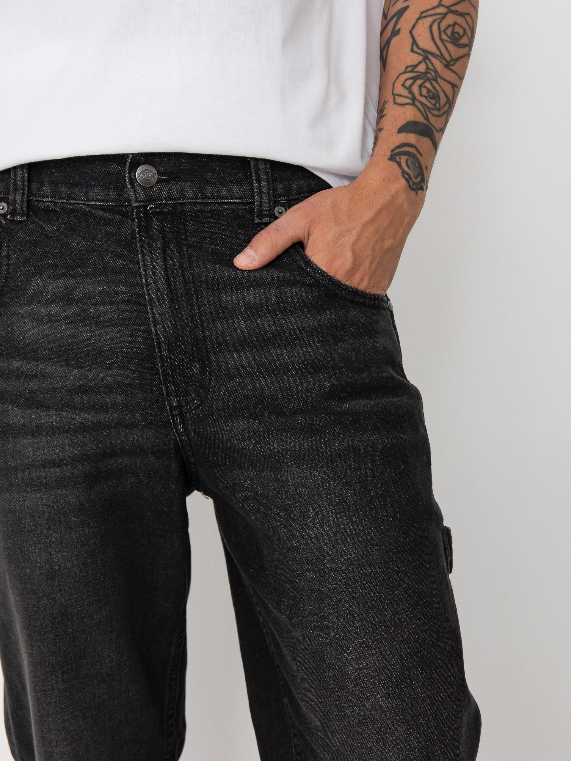 Dickies Garyville Kisnadrág (black wash faded)