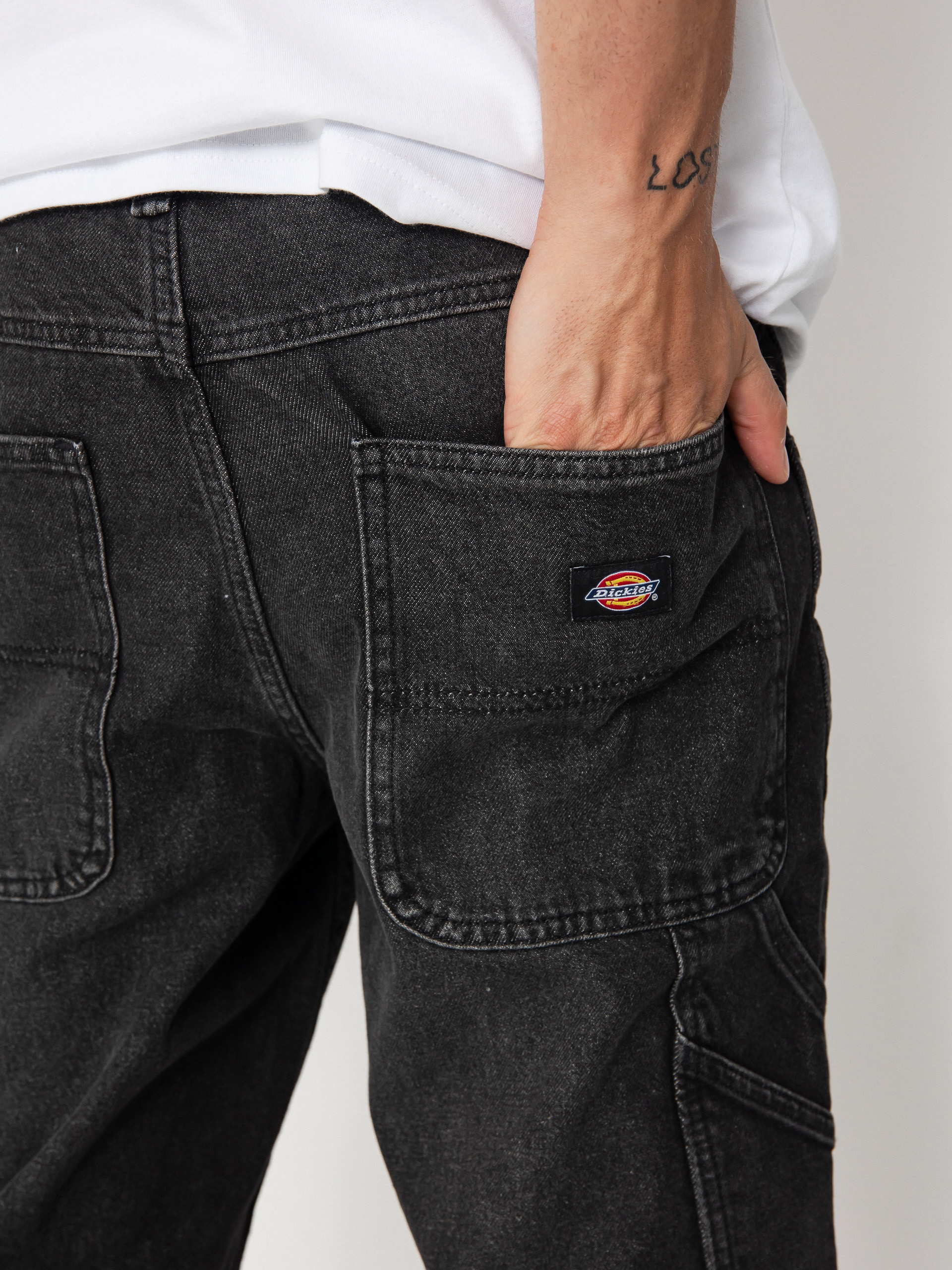 Dickies Garyville Kisnadrág (black wash faded)