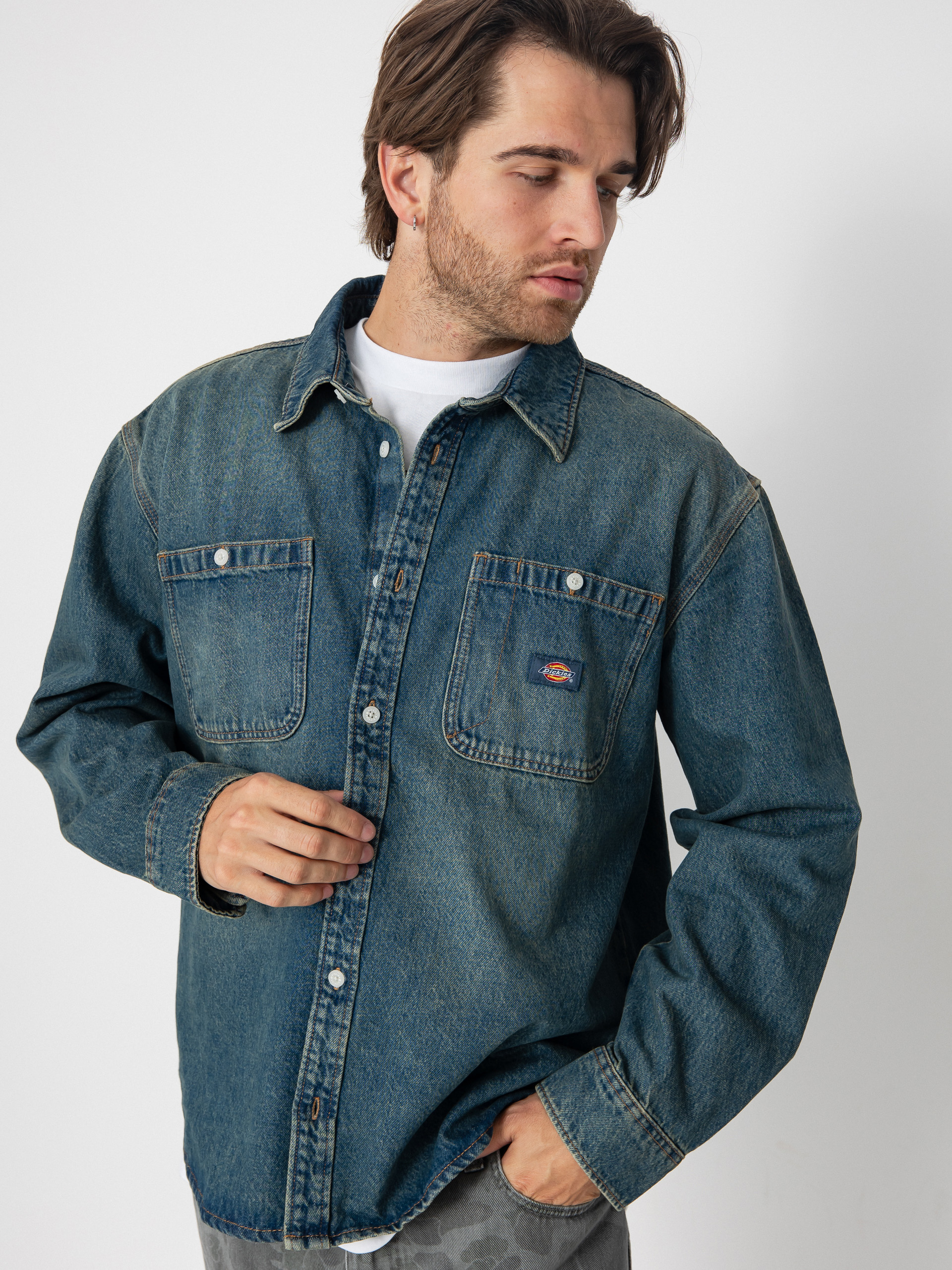 Dickies Mechanic Ing (khaki tinted blue)