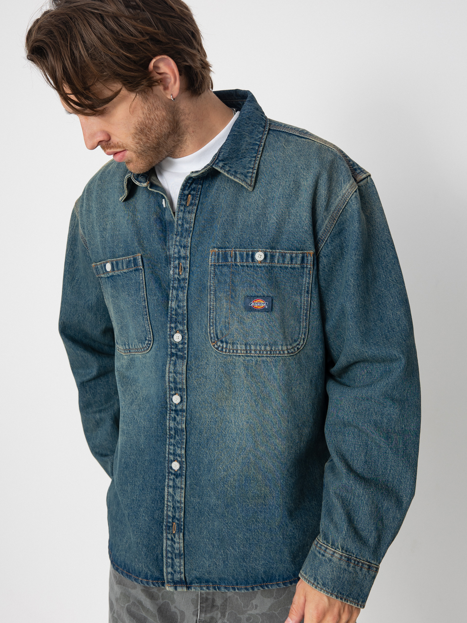 Dickies Mechanic Ing (khaki tinted blue)