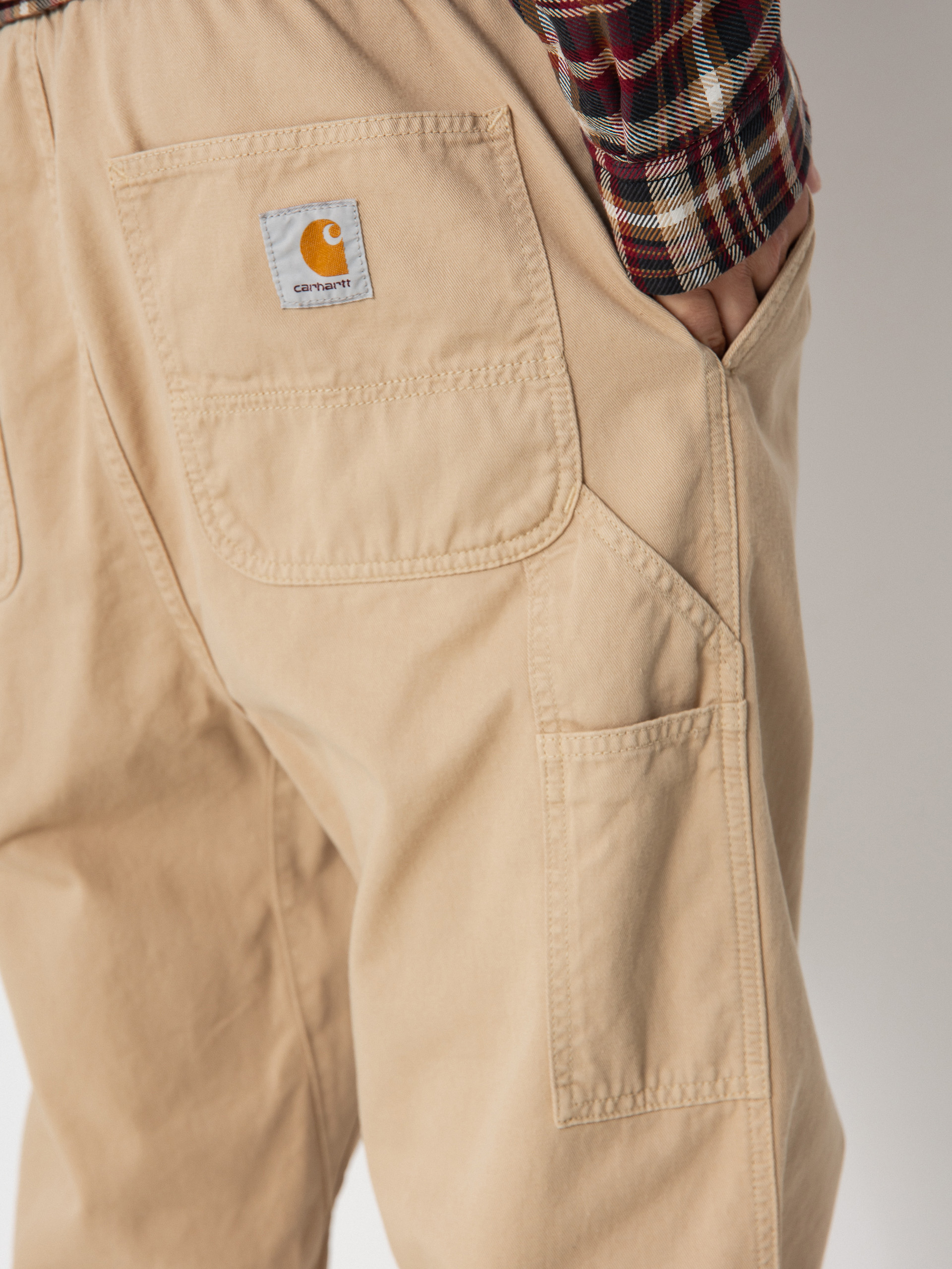 Carhartt WIP Flint Kisnadrág (wall/garment dyed)