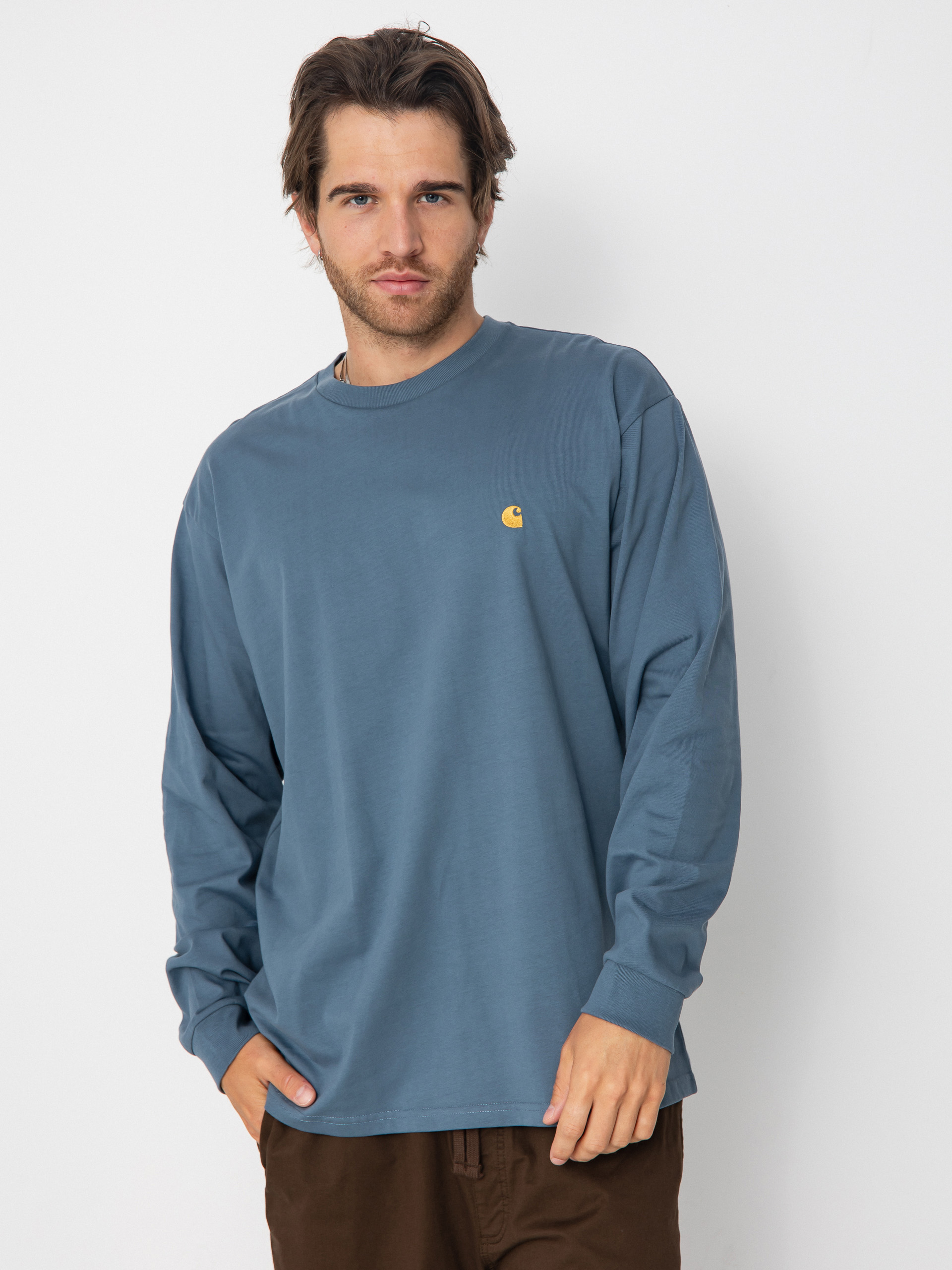 Carhartt WIP Chase Hosszú ujjú felső (angelite/gold)