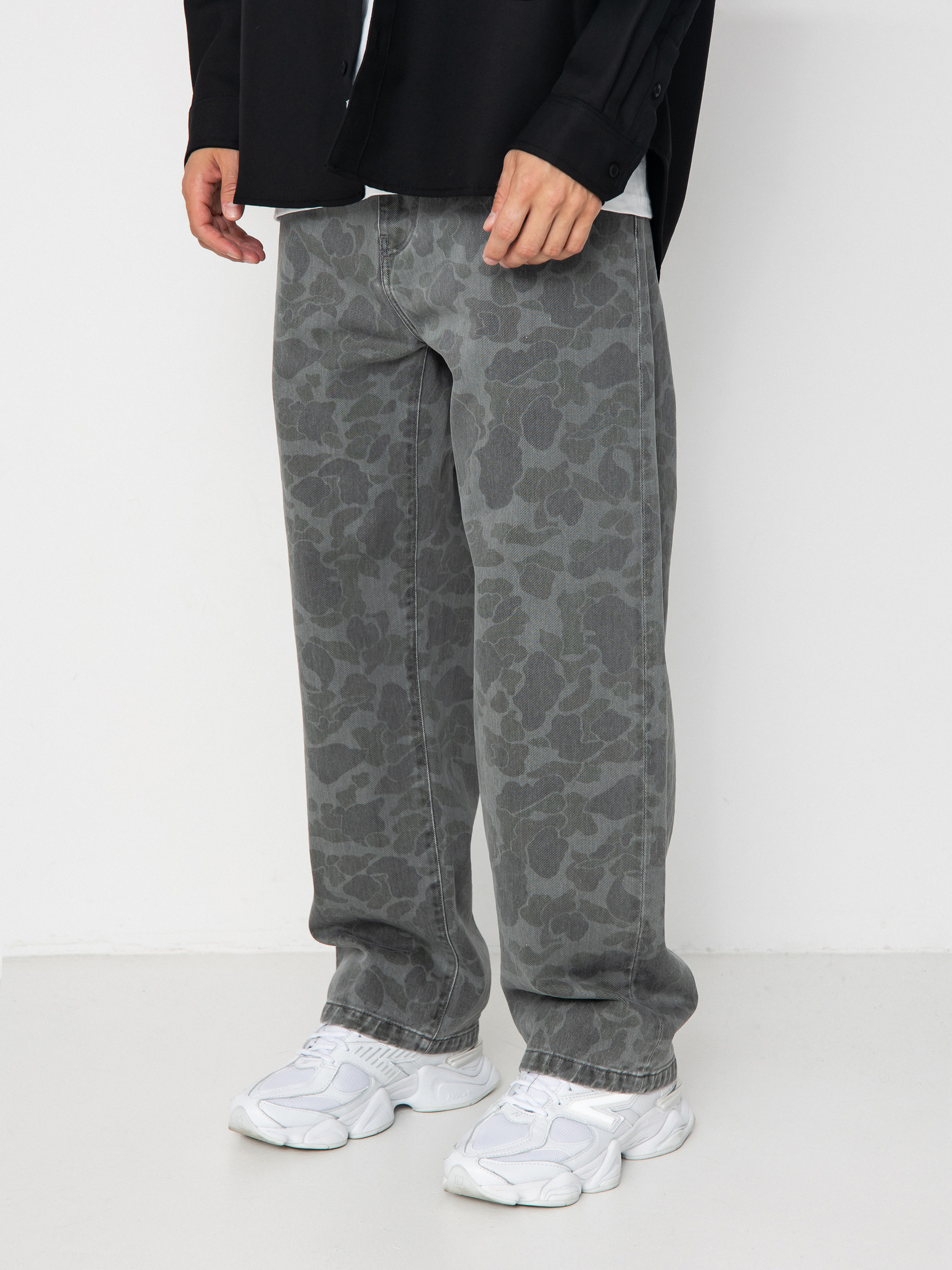 Carhartt WIP Duck Landon Kisnadrág (camo duck/black/heavy bleached)