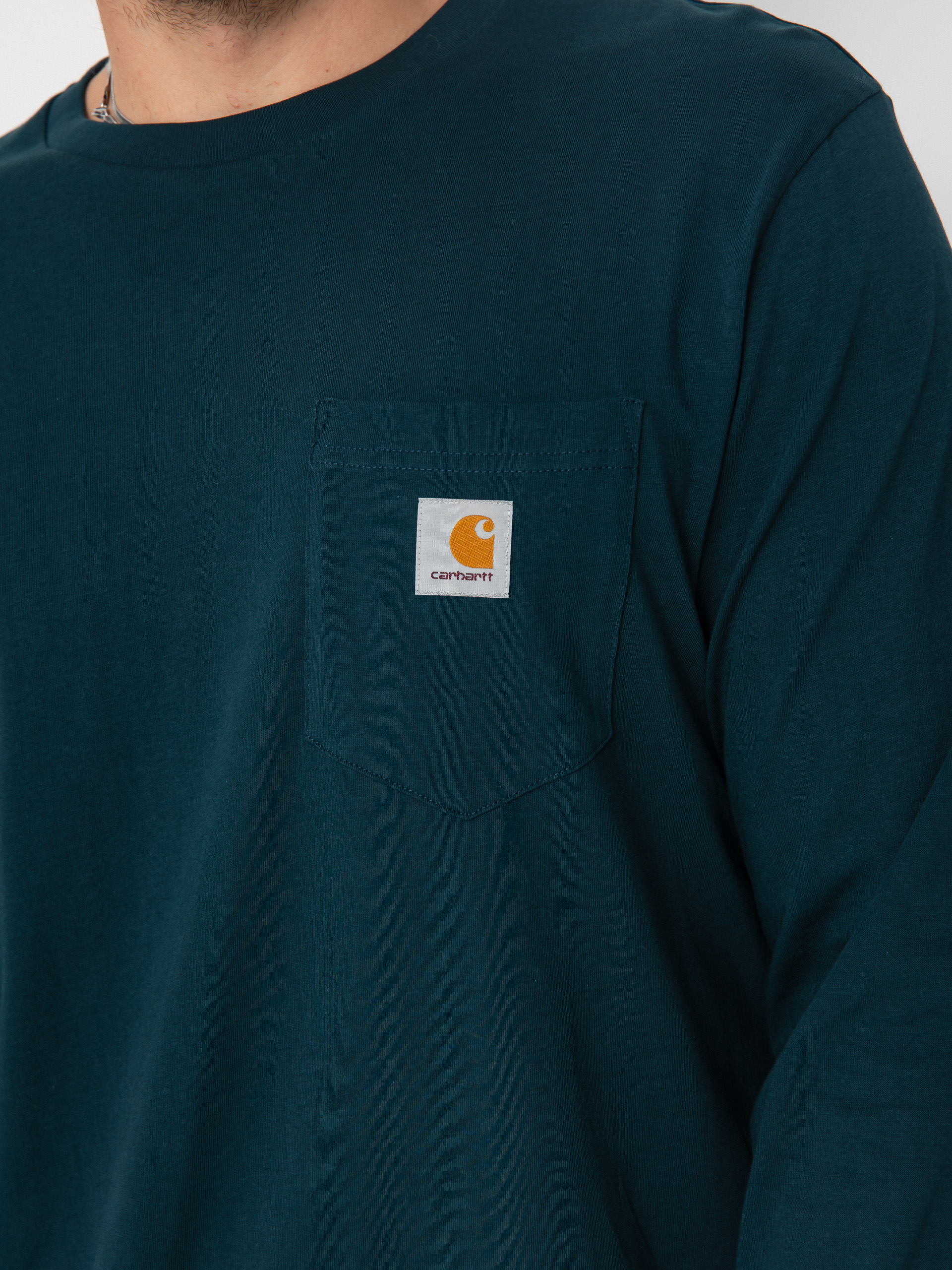 Carhartt WIP Pocket Hosszú ujjú felső (deep lagoon)