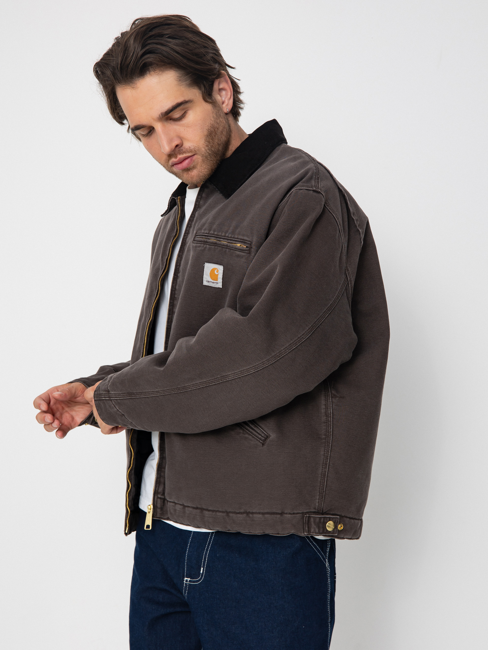 Carhartt WIP OG Detroit Dzseki (tobacco/black/stone canvas)