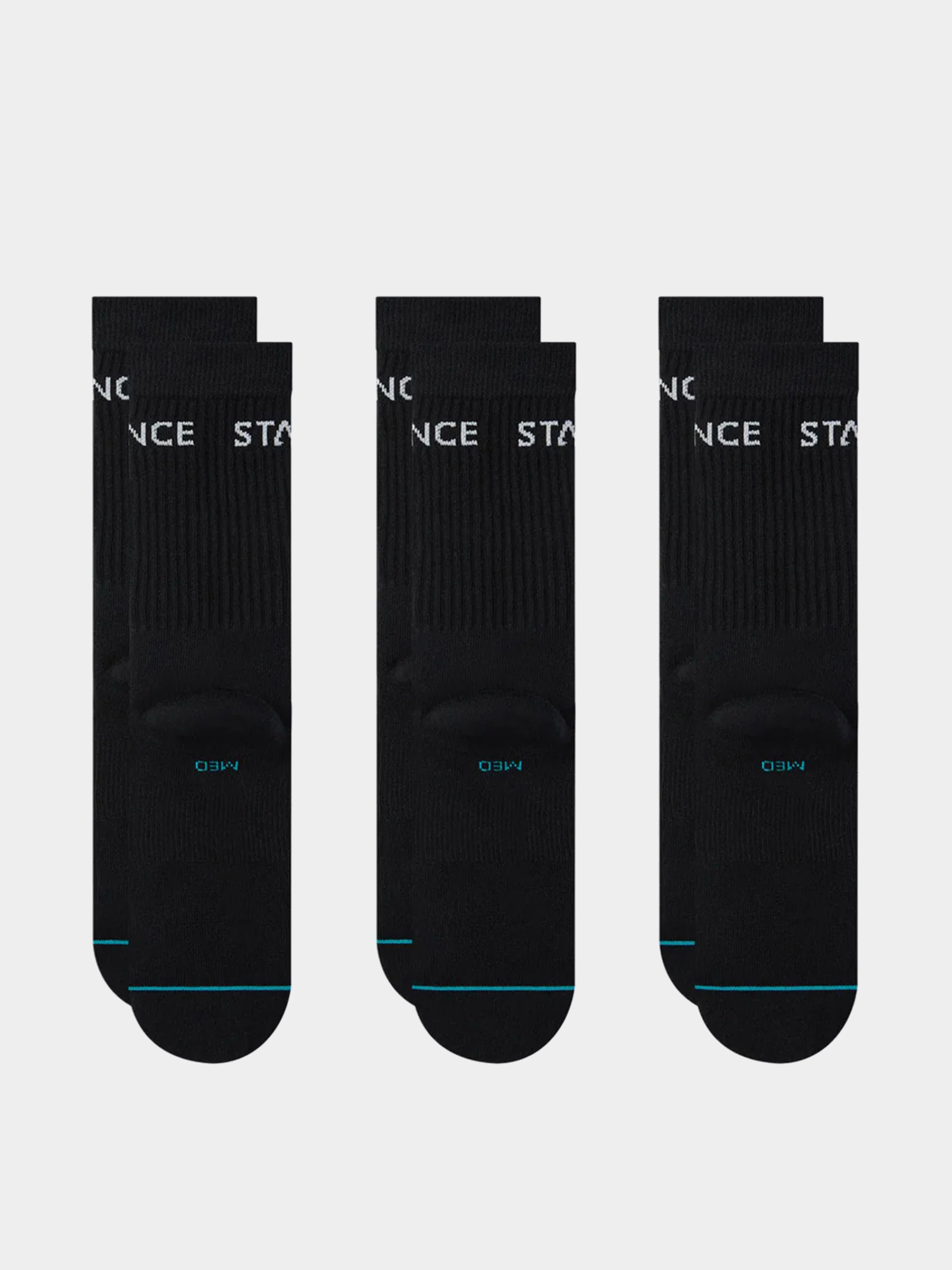 Zokni Stance Origin 3 Pack Crew (black)