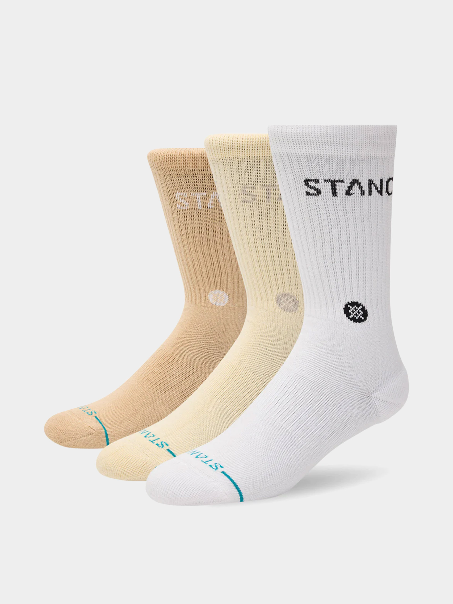 Zokni Stance Origin 3 Pack Crew (cream)