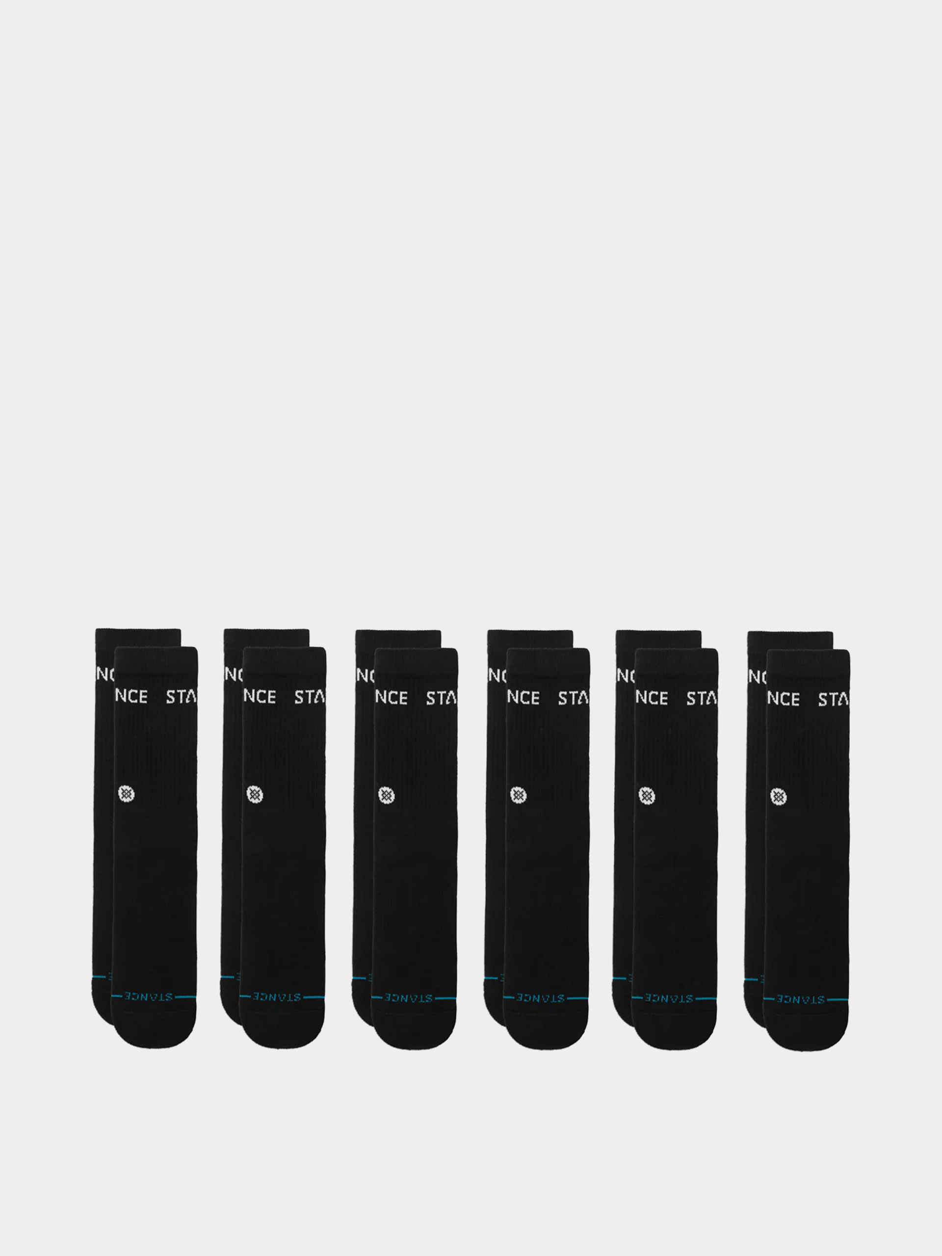 Zokni Stance Origin 6 Pack Crew (black)