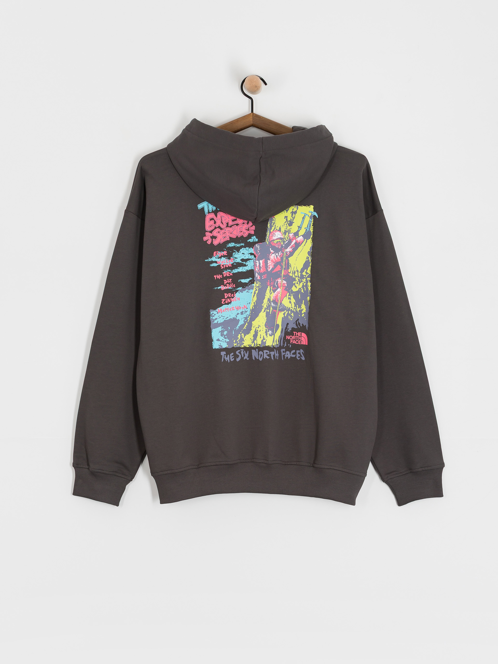 The North Face Expedition Celebration Oversized HD Kapucnis pulóver (anthracite grey)