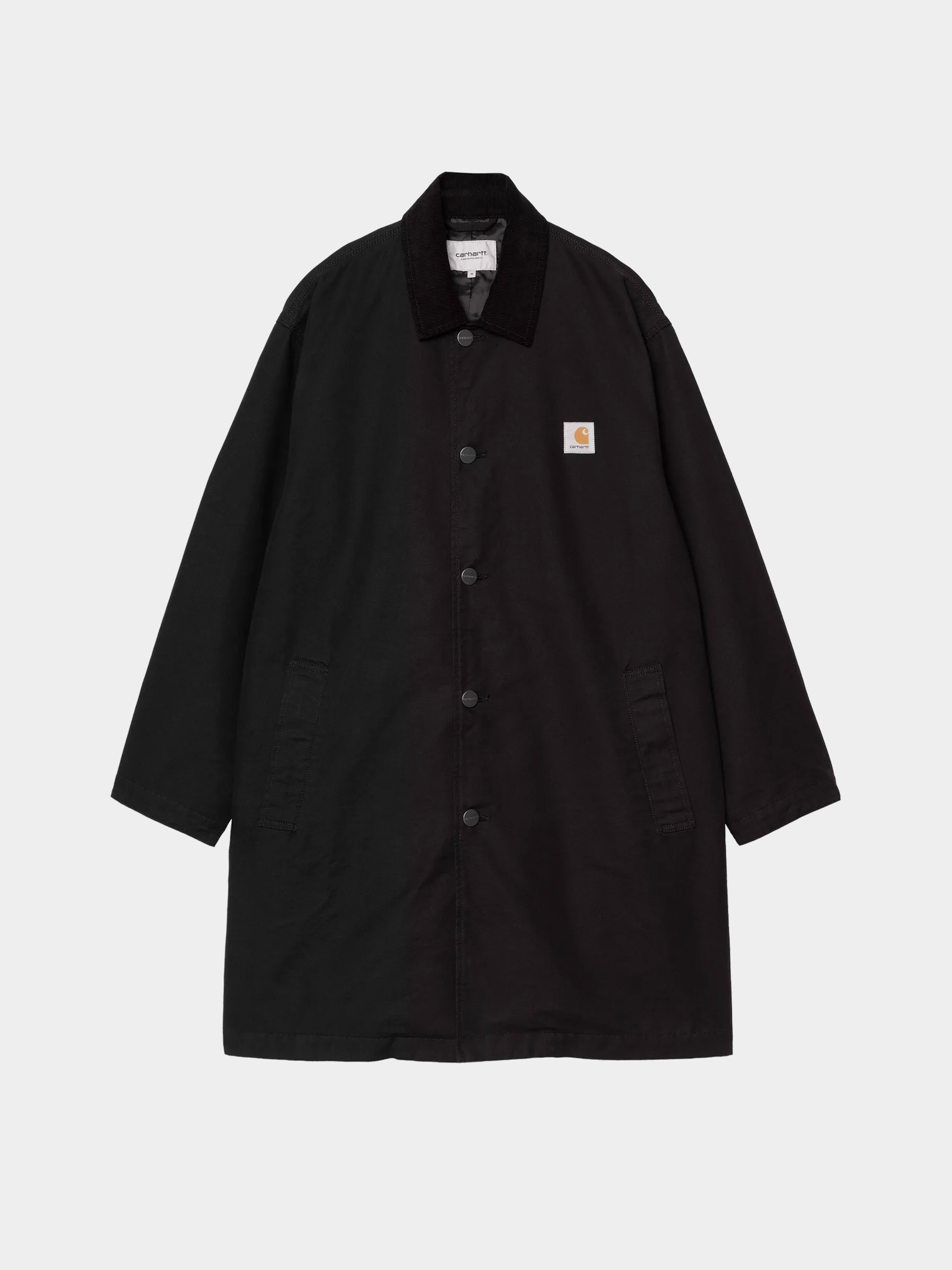 Kabu00e1t Carhartt WIP Webster Coat (black/black/rinsed)
