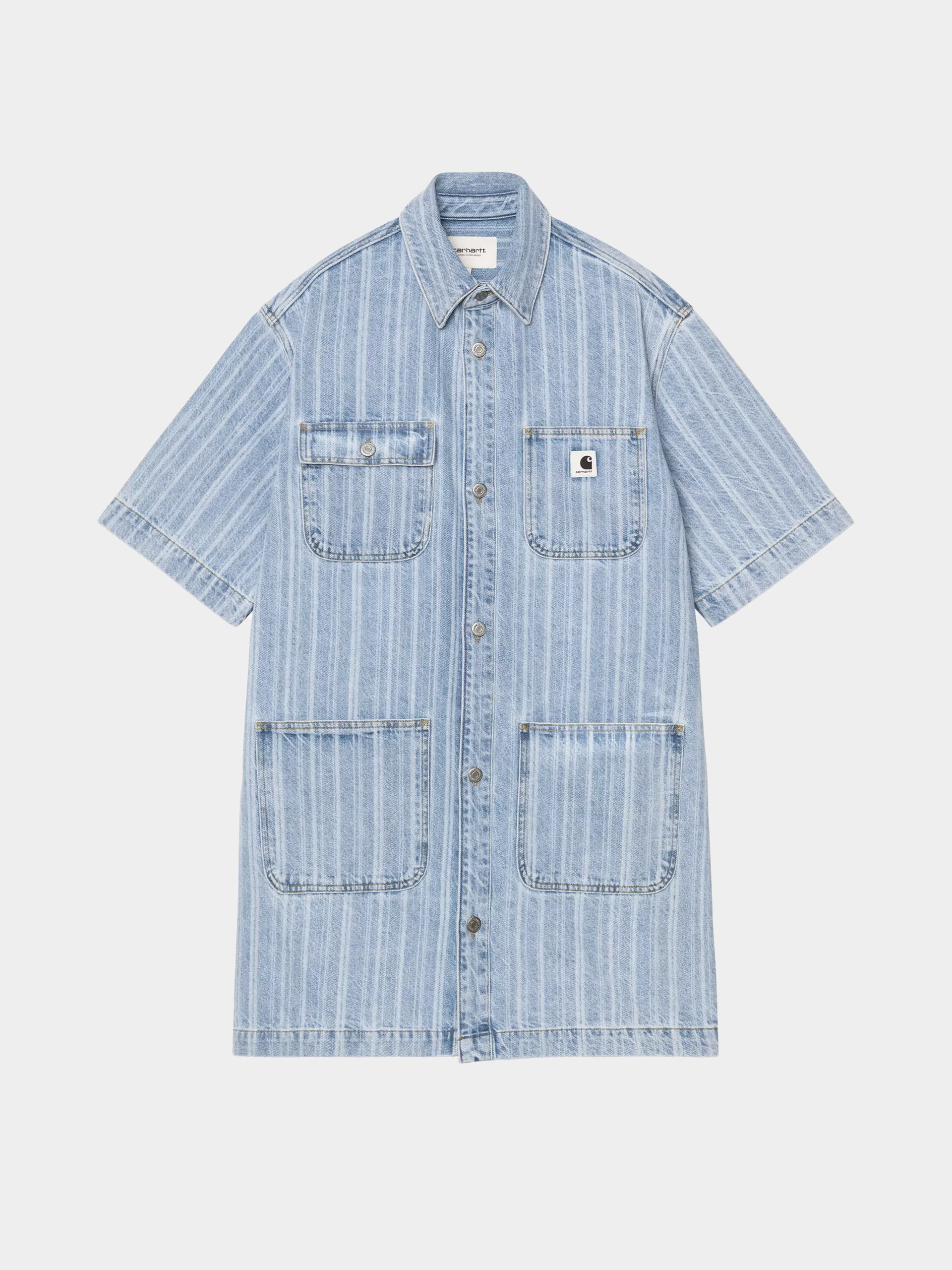 Carhartt WIP Rylan Dress Ruha Wmn (rylan stripe/blue/stone bleached)