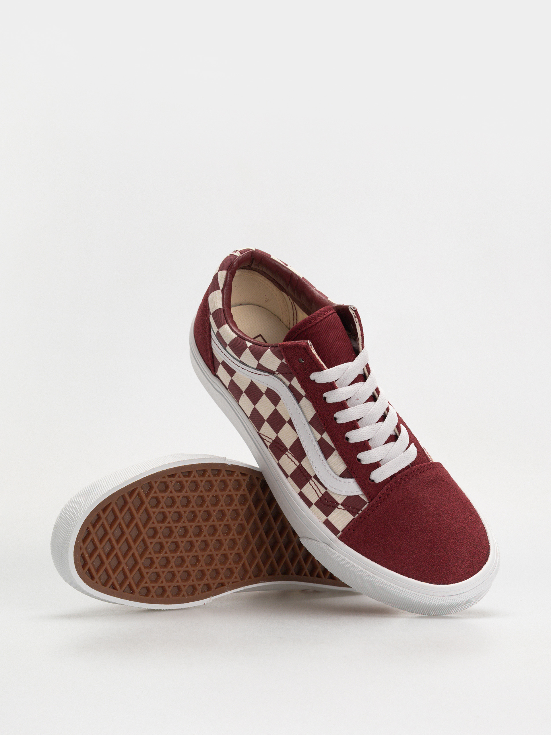 Vans Old Skool Cipők (checkerboard red/white)