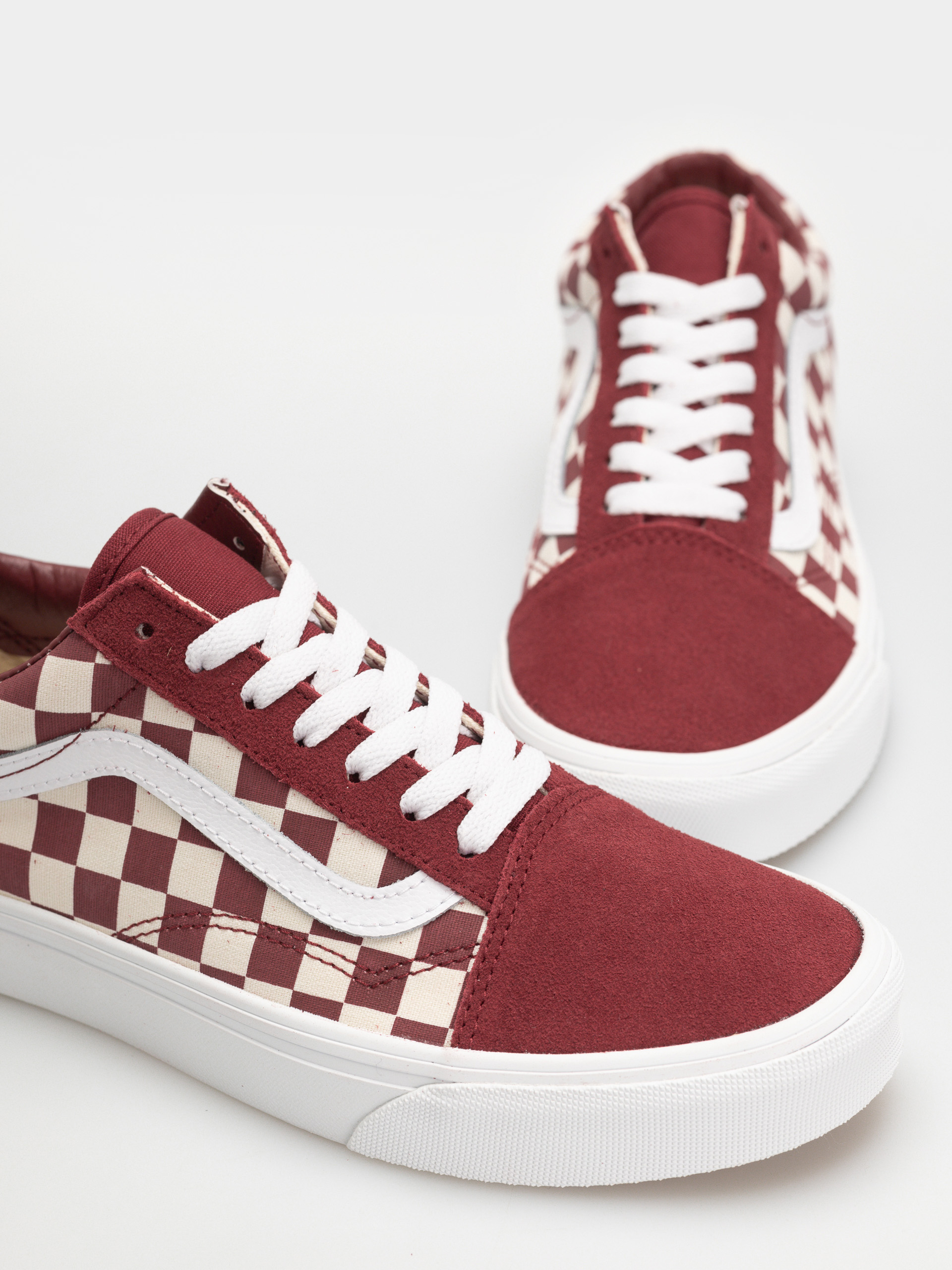 Vans Old Skool Cipők (checkerboard red/white)