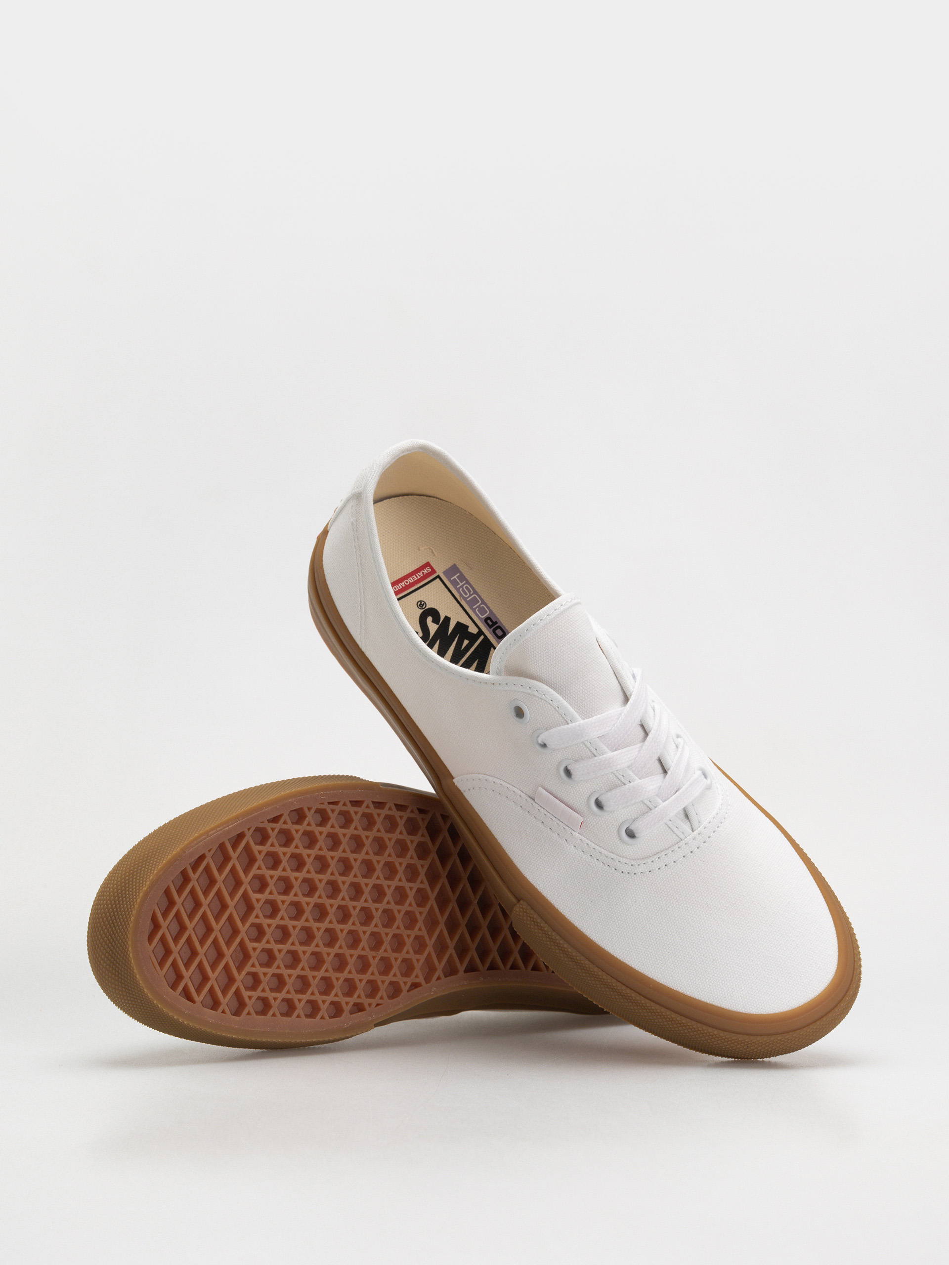 Vans Skate Authentic Cipők (white/gum)